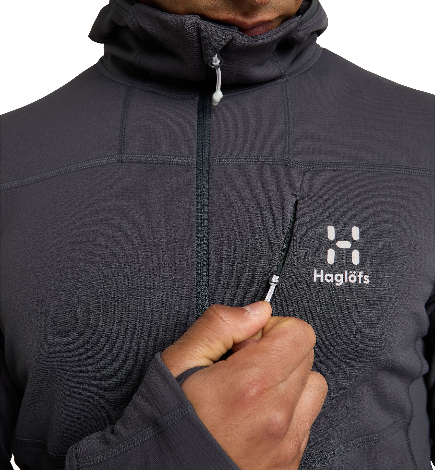 L.I.M Mid Comp Hood Men Magnetite