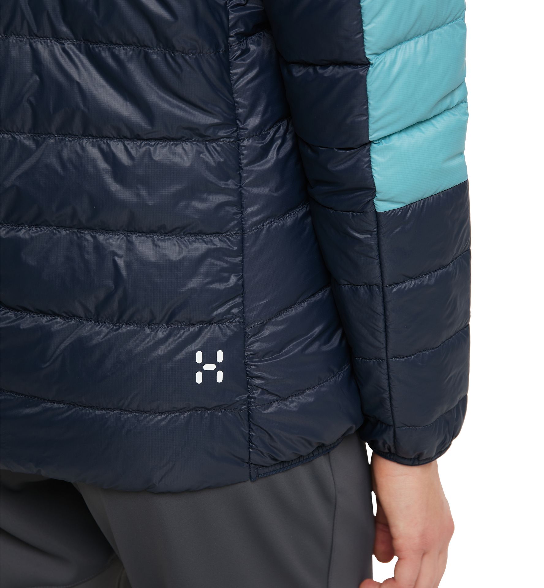 L.I.M Down Hood Women Tarn Blue/Frost Blue