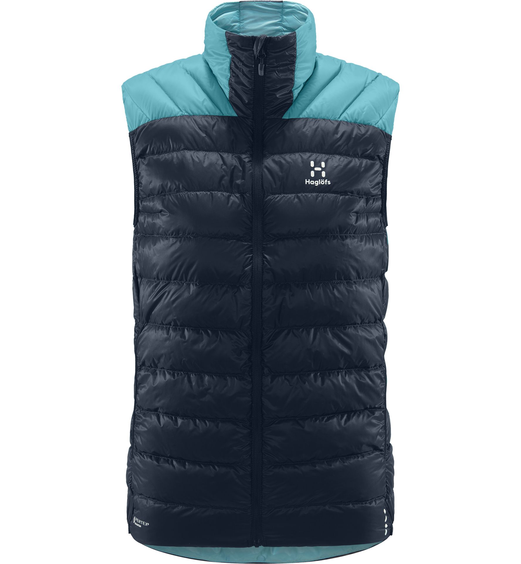 L.I.M Down Vest Women Tarn Blue/Frost Blue