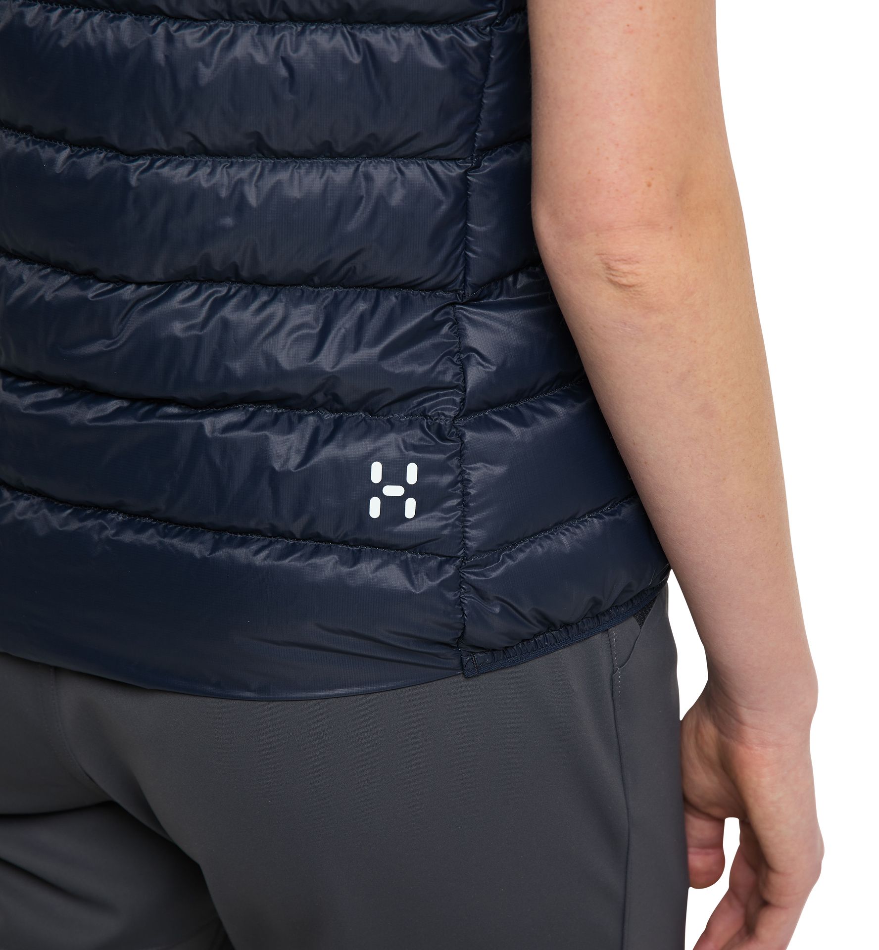 L.I.M Down Vest Women Tarn Blue/Frost Blue