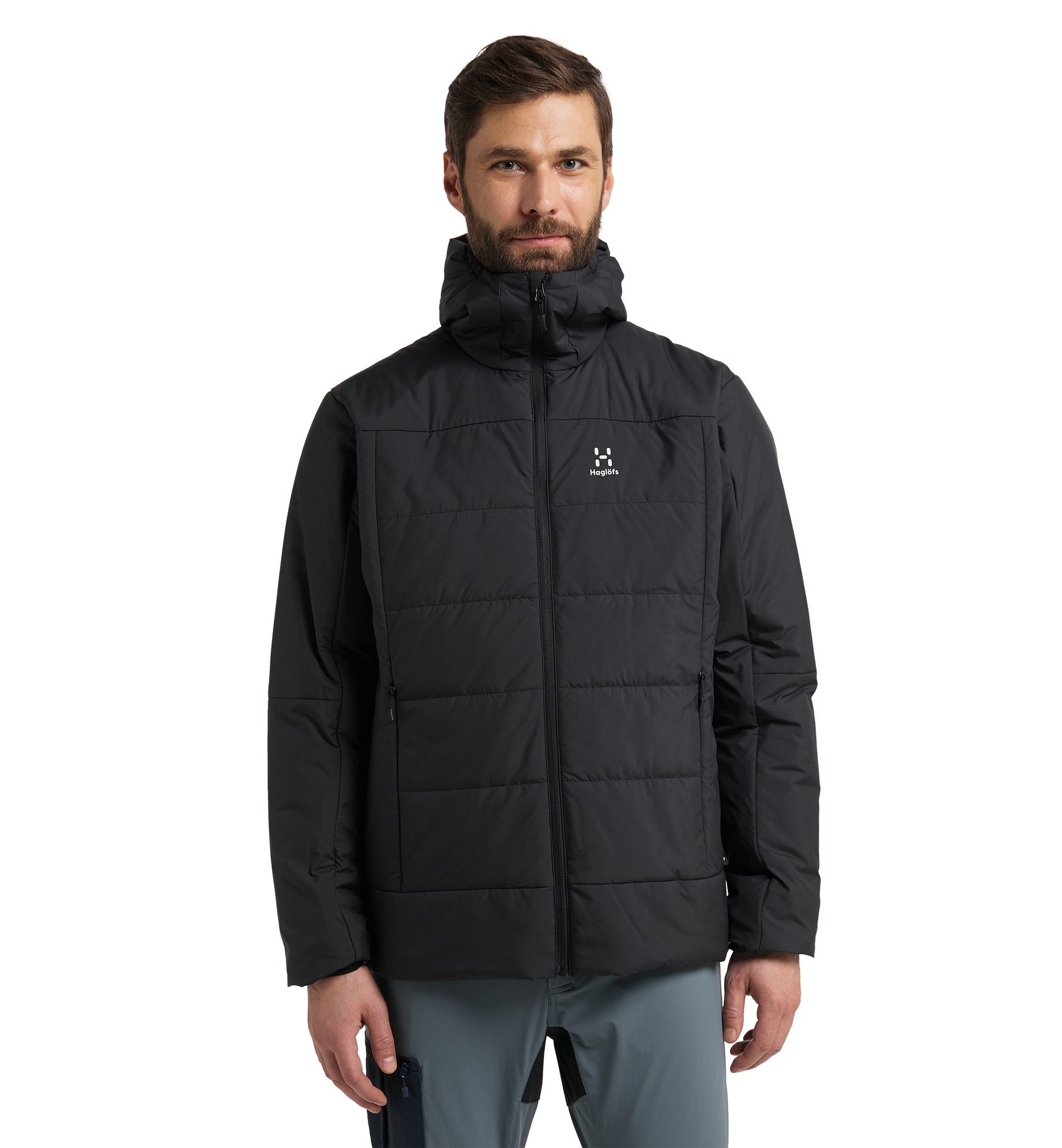 Mimic Silver Hood Men True Black