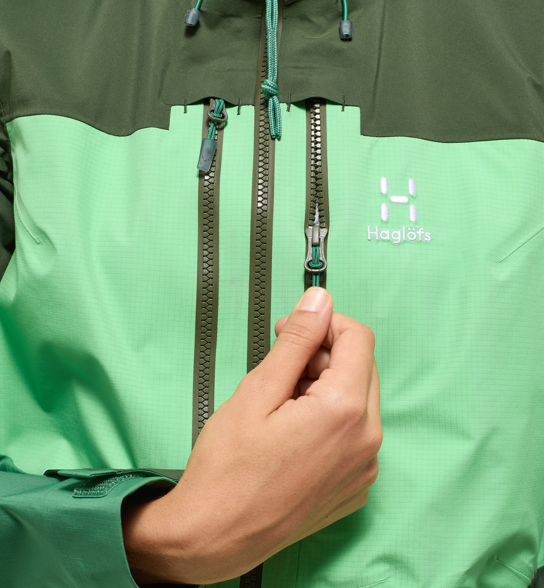 Spitz GTX Pro Jacket Women Mint Stone/Seaweed Green