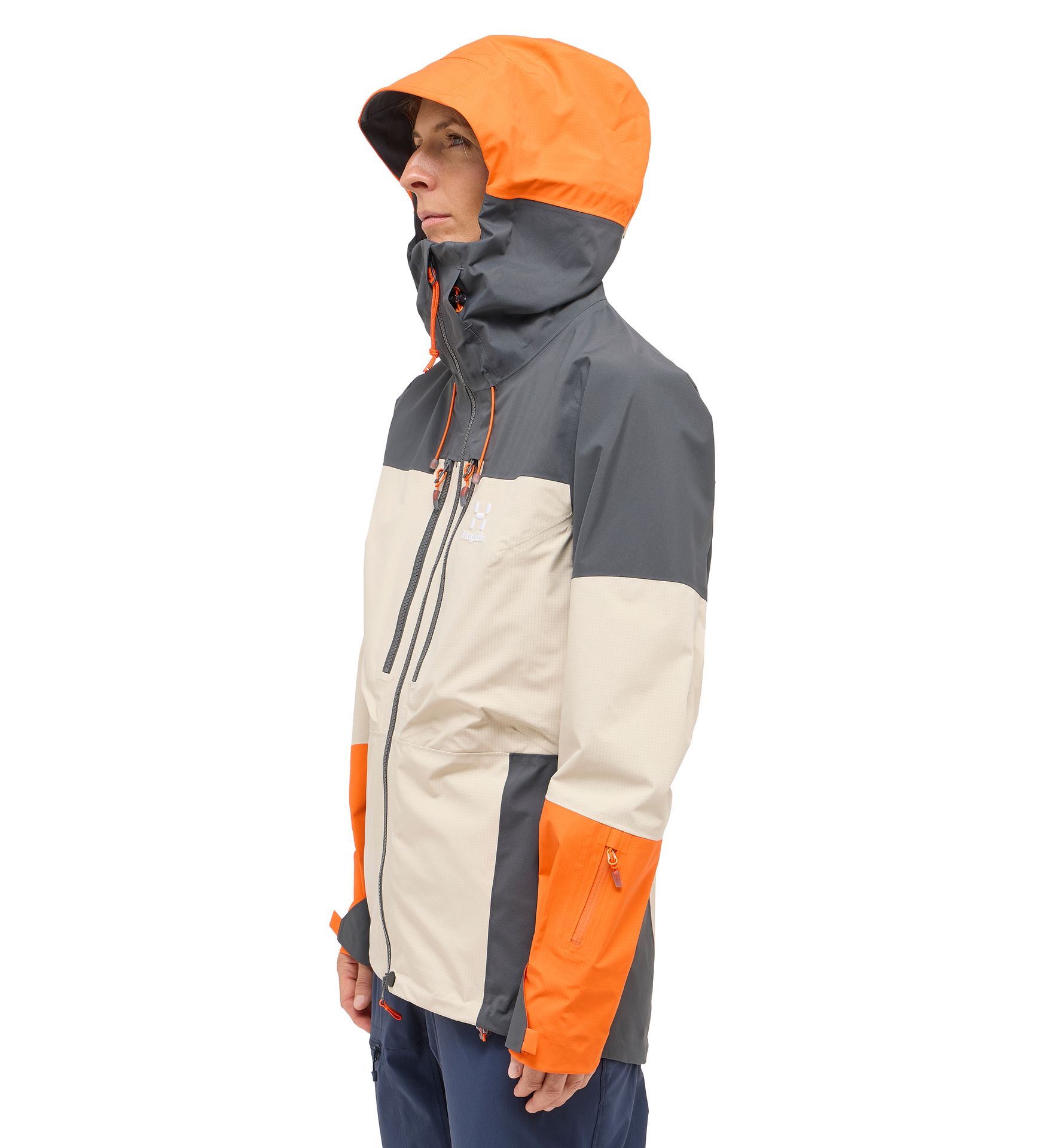 Spitz GTX Pro Jacket Women Chalk Beige/Magnetite