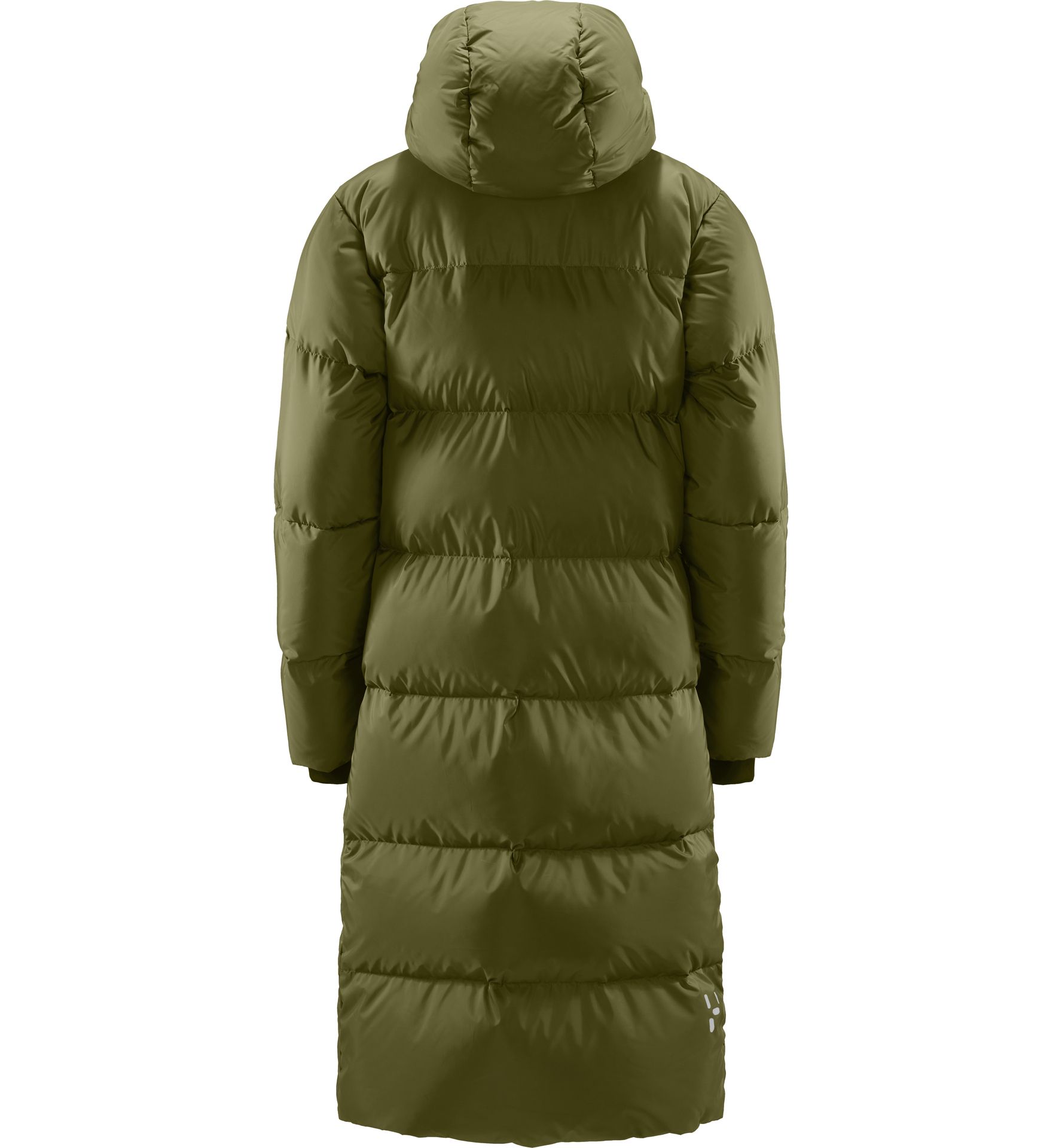 Long Down Parka Women Olive Green