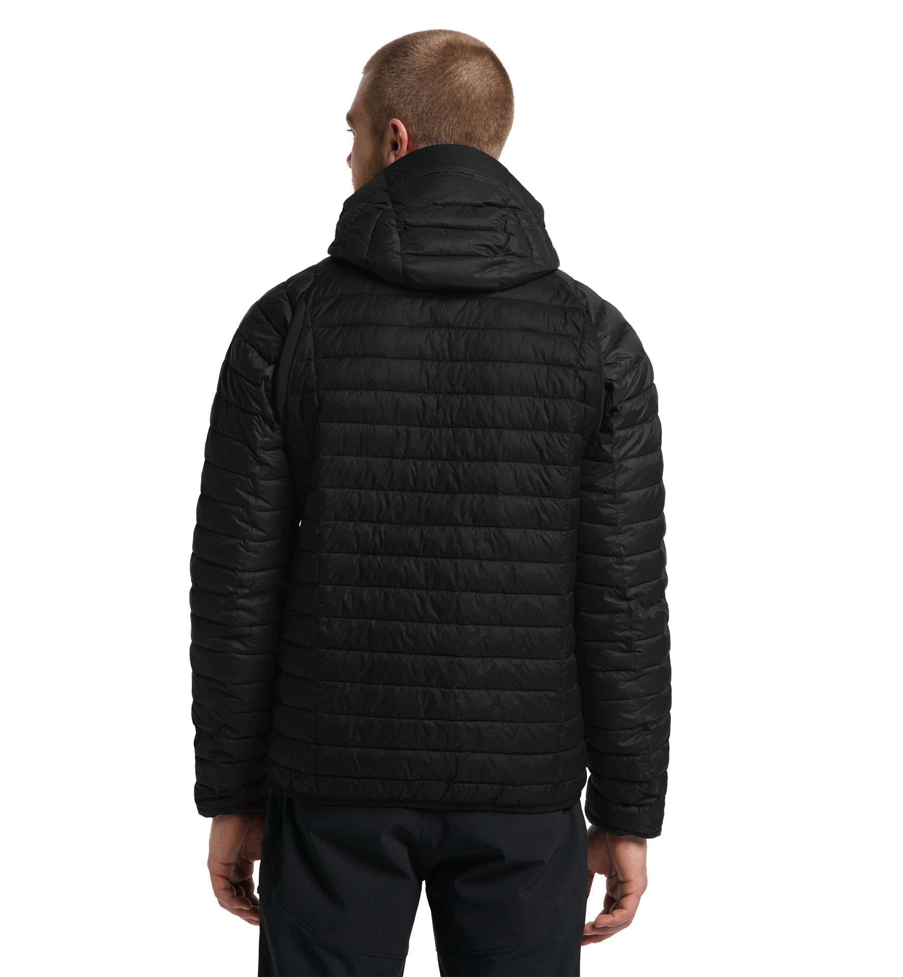 Zed Mimic Hood Men True Black Solid