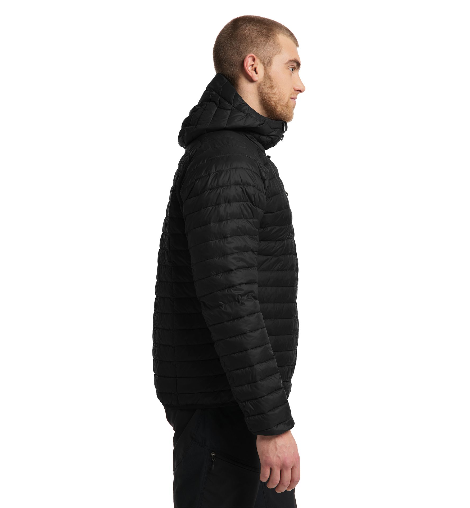 Zed Mimic Hood Men True Black Solid