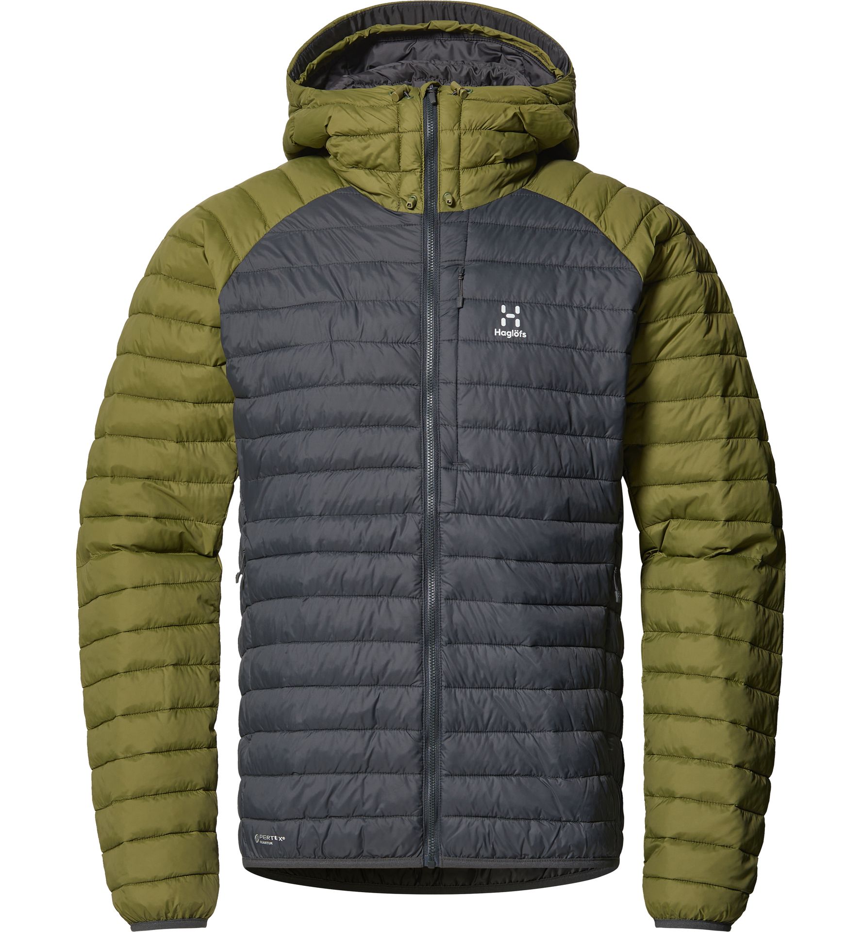 Zed Mimic Hood Men Magnetite/Olive Green