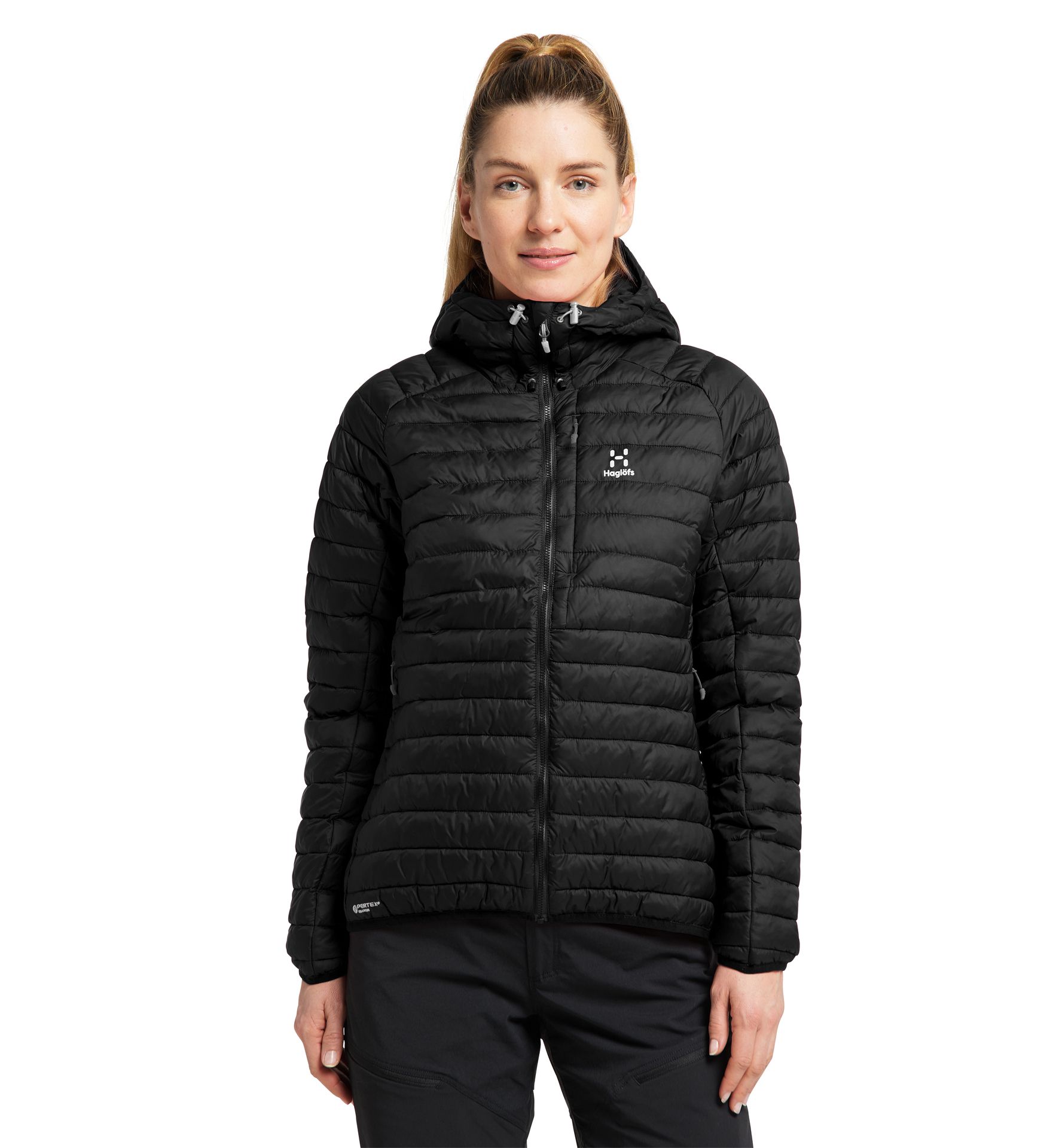 Zed Mimic Hood Women True Black Solid