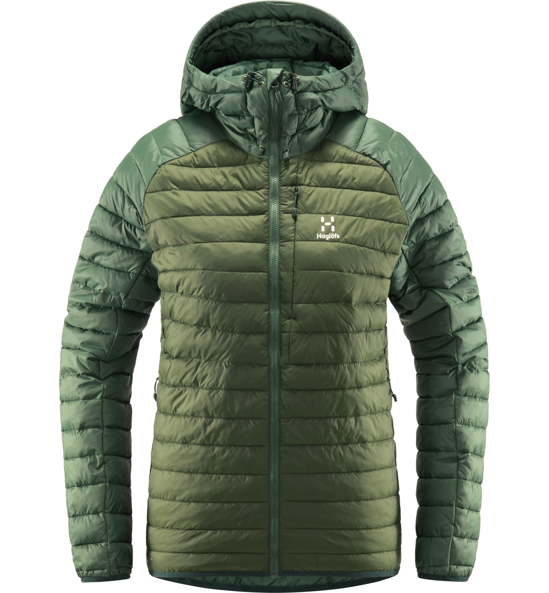 Zed Mimic Hood Women Seaweed Green/Fjell Green