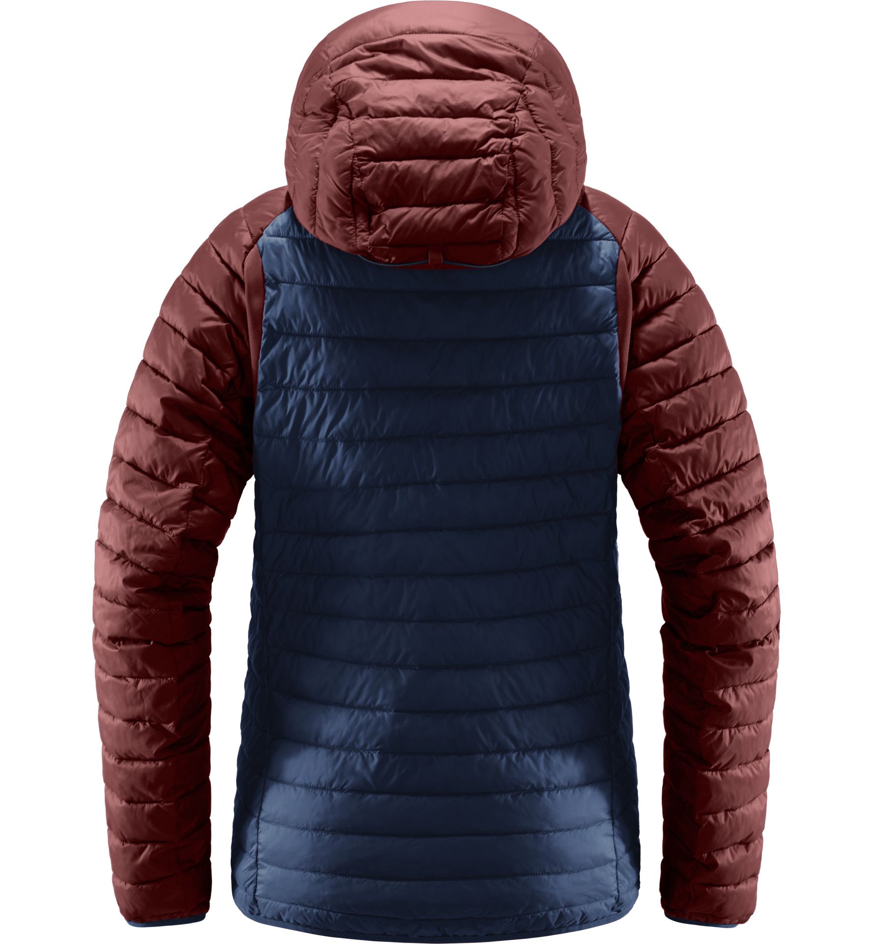 Zed Mimic Hood Women Tarn Blue/Maroon Red