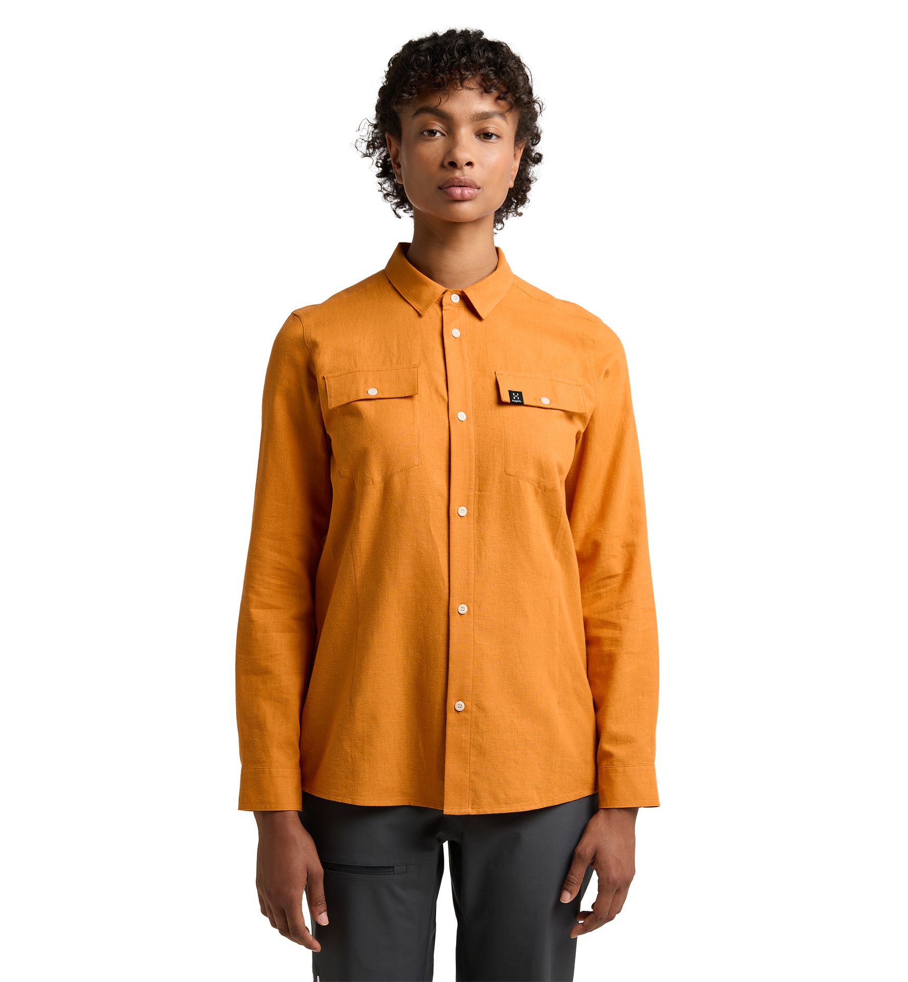 Curious Hemp Shirt Women Desert Yellow