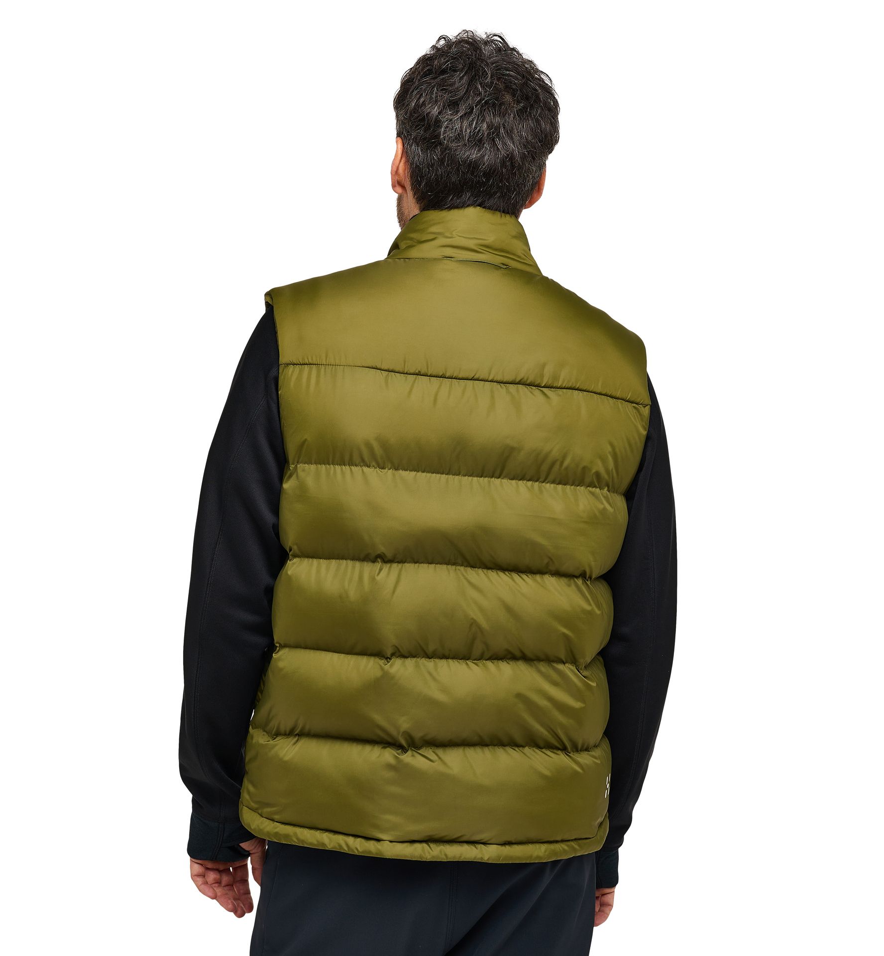 Puffy Mimic Vest Men Olive Green