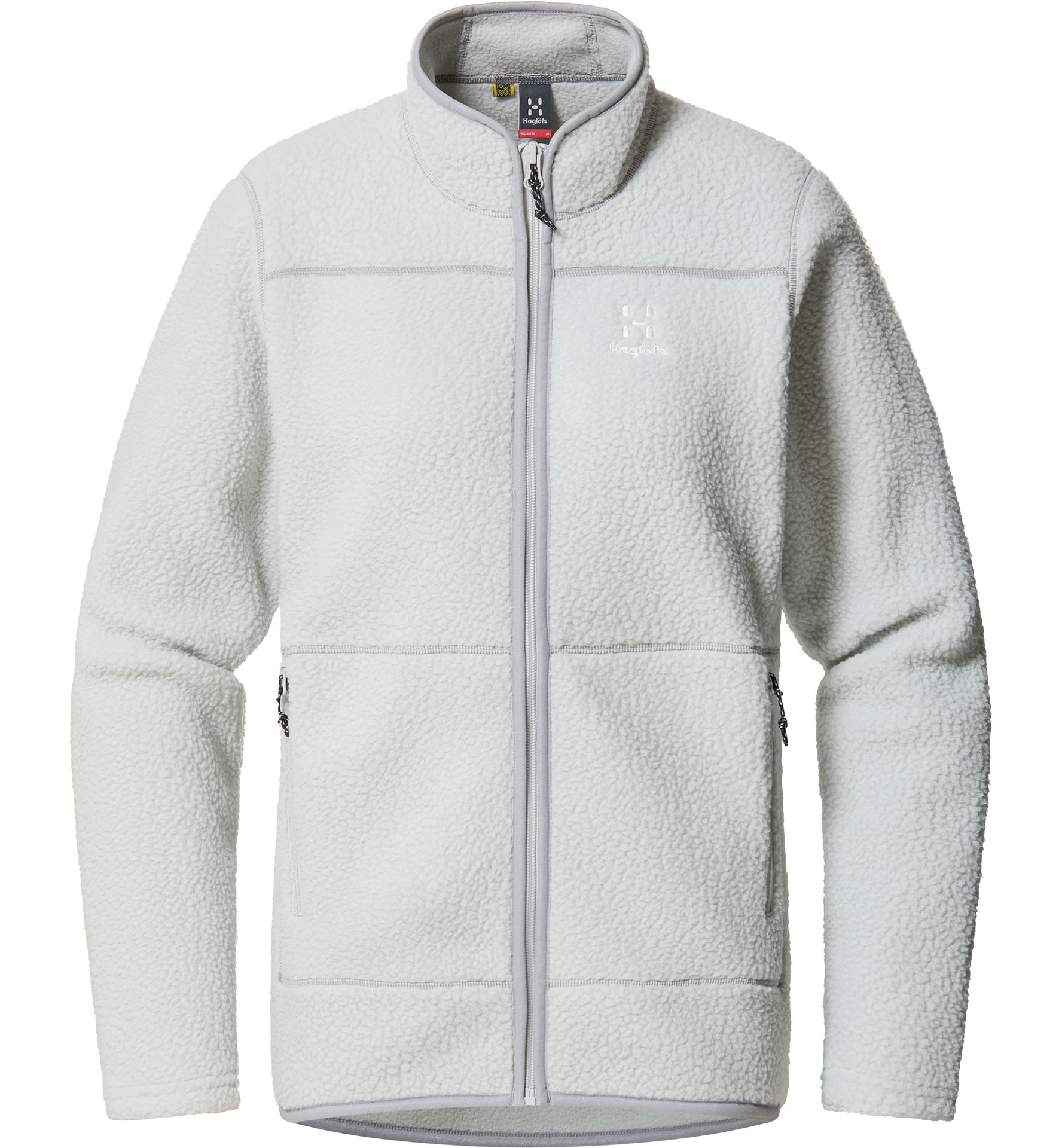 Mossa Pile Jacket Women Stone Grey Melange