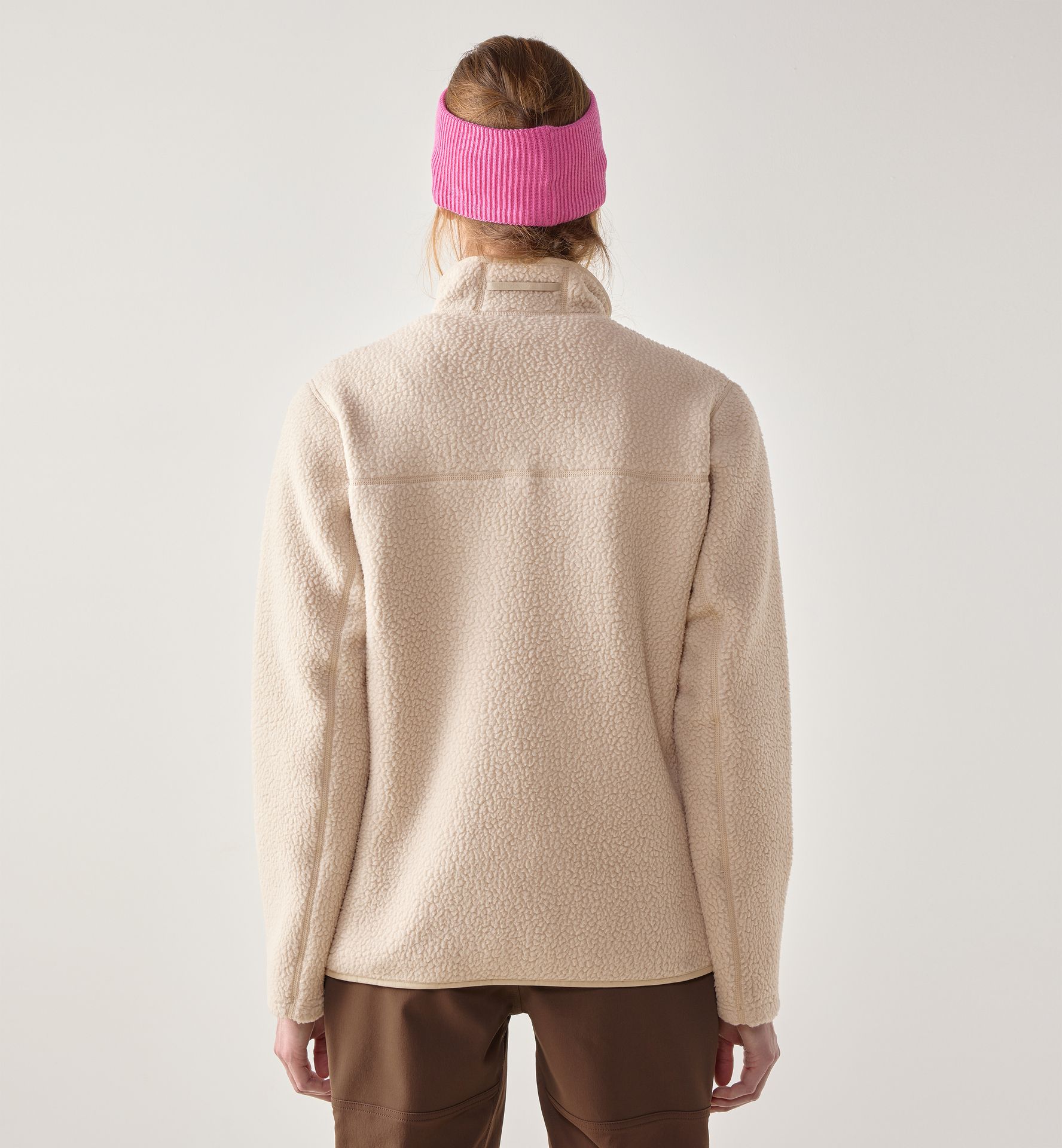 Mossa Pile Jacket Women Chalk Beige