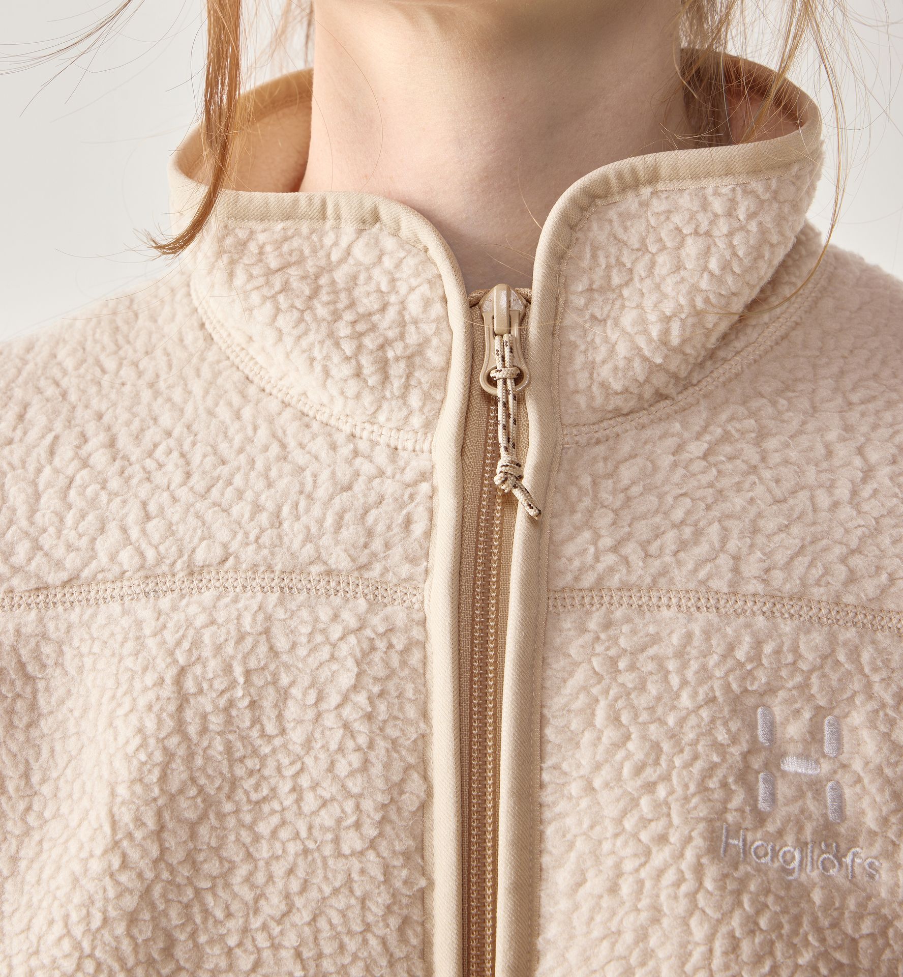 Mossa Pile Jacket Women Chalk Beige