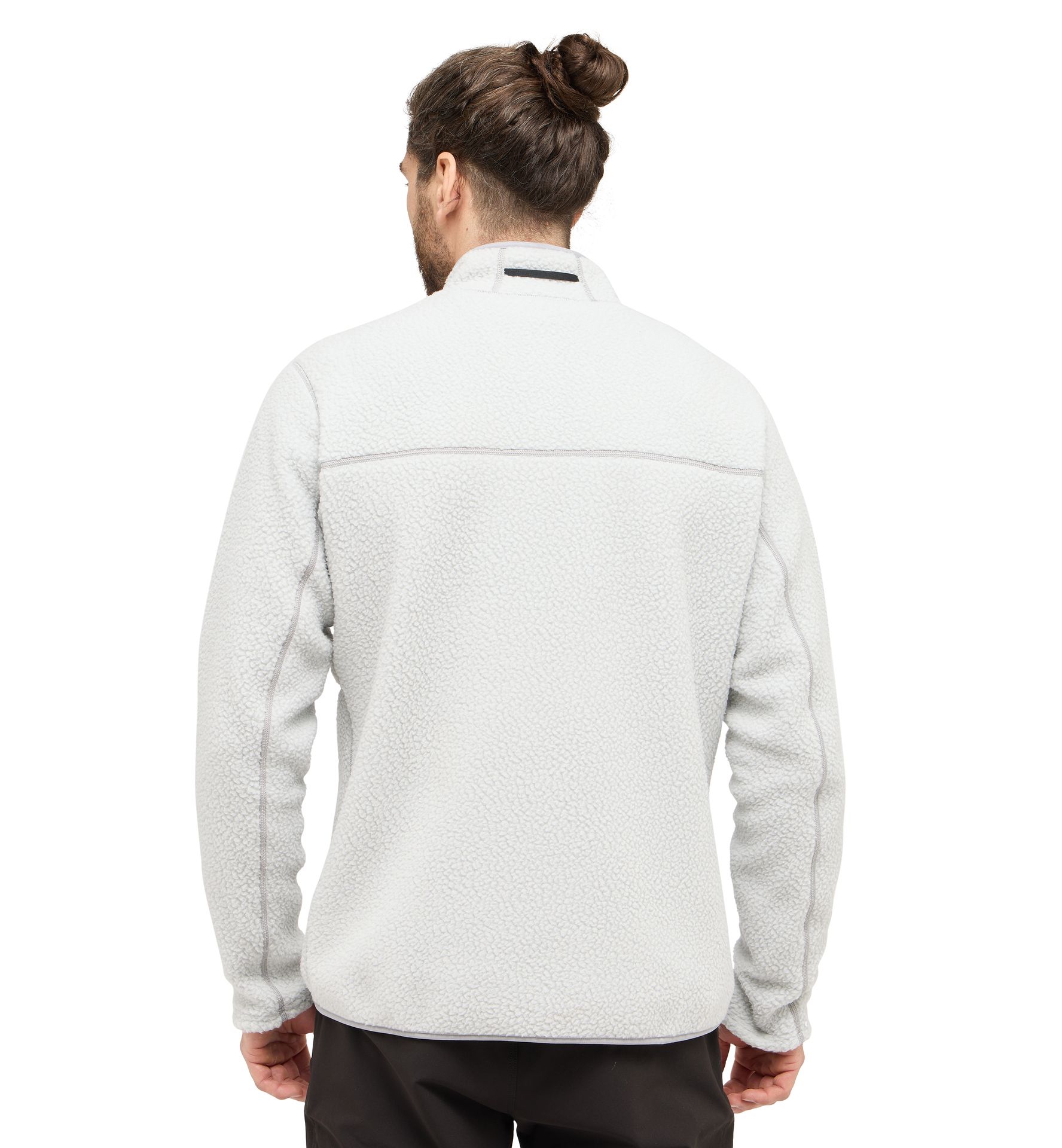 Mossa Pile Jacket Men Stone Grey Melange