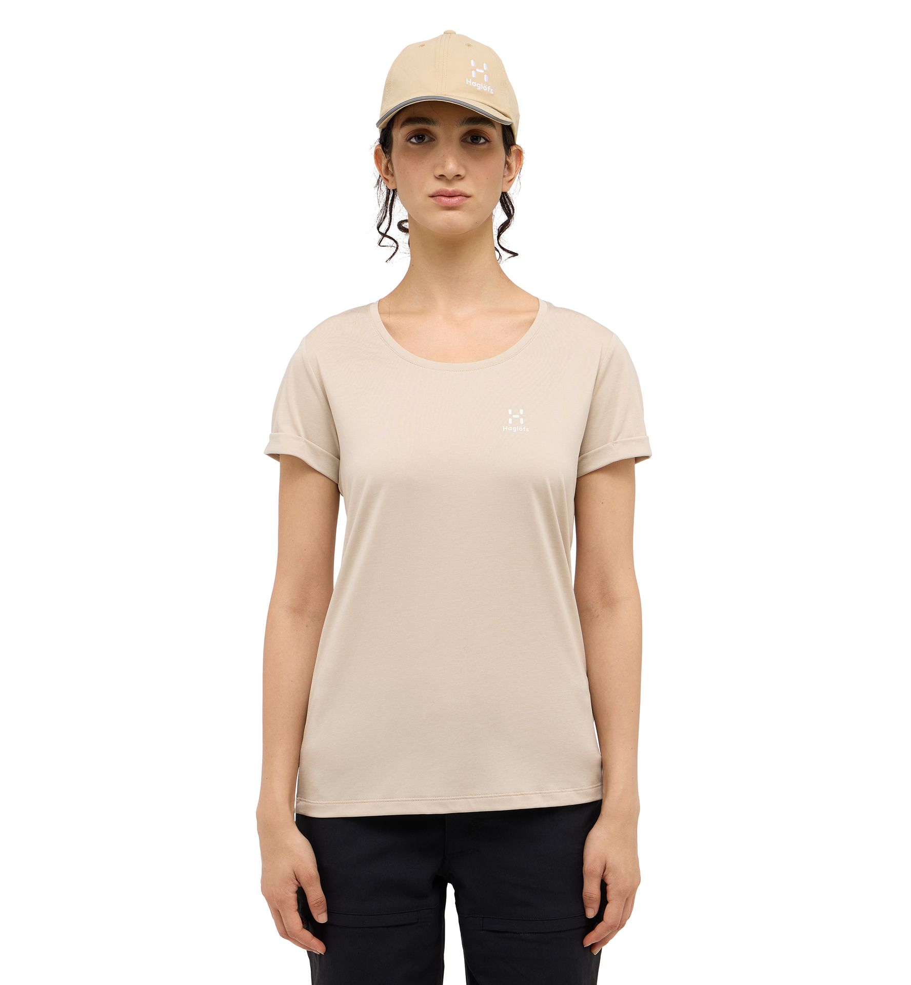 Ridge Hike Tee Women Chalk Beige