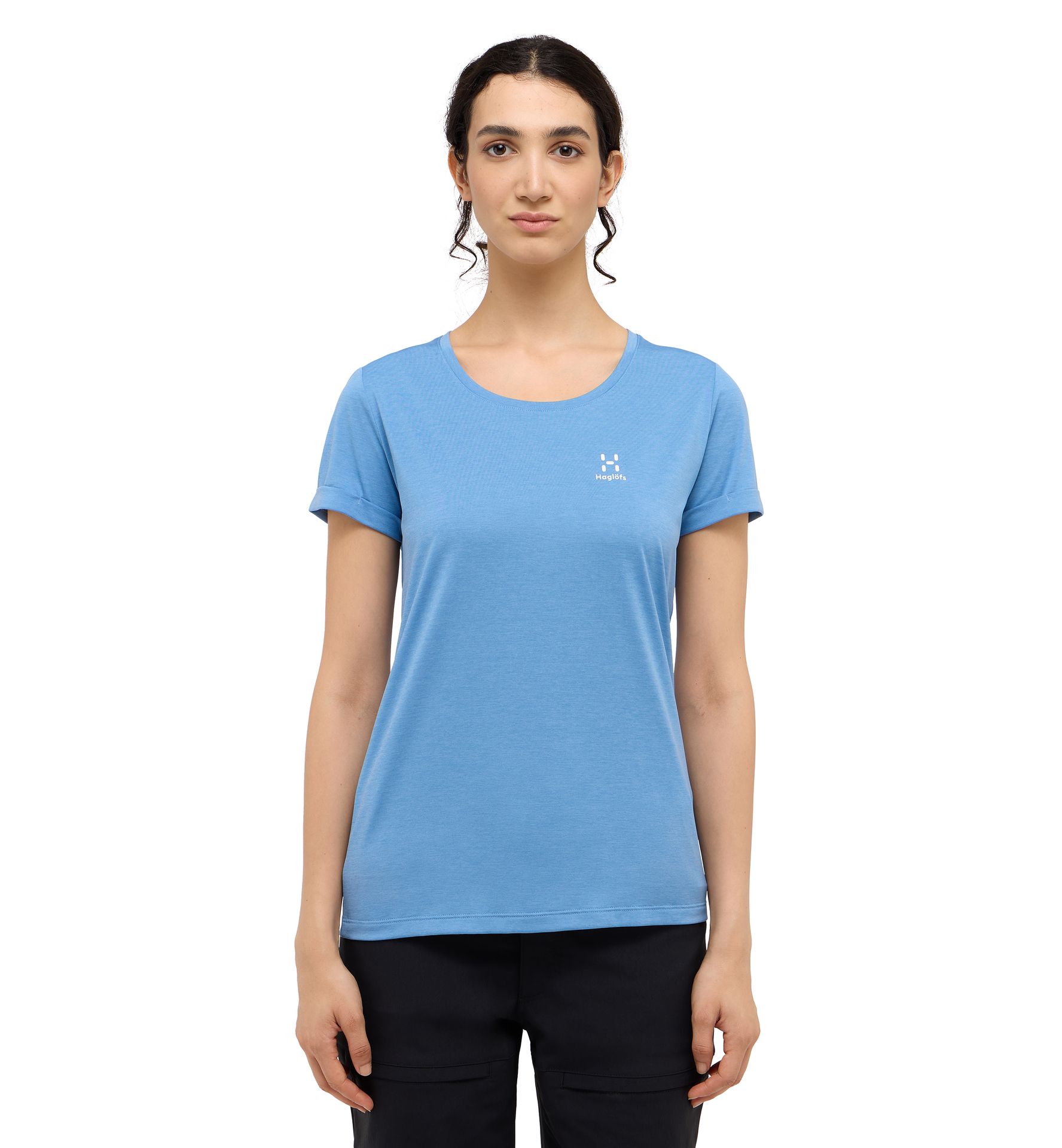 Ridge Hike Tee Women Sky Blue