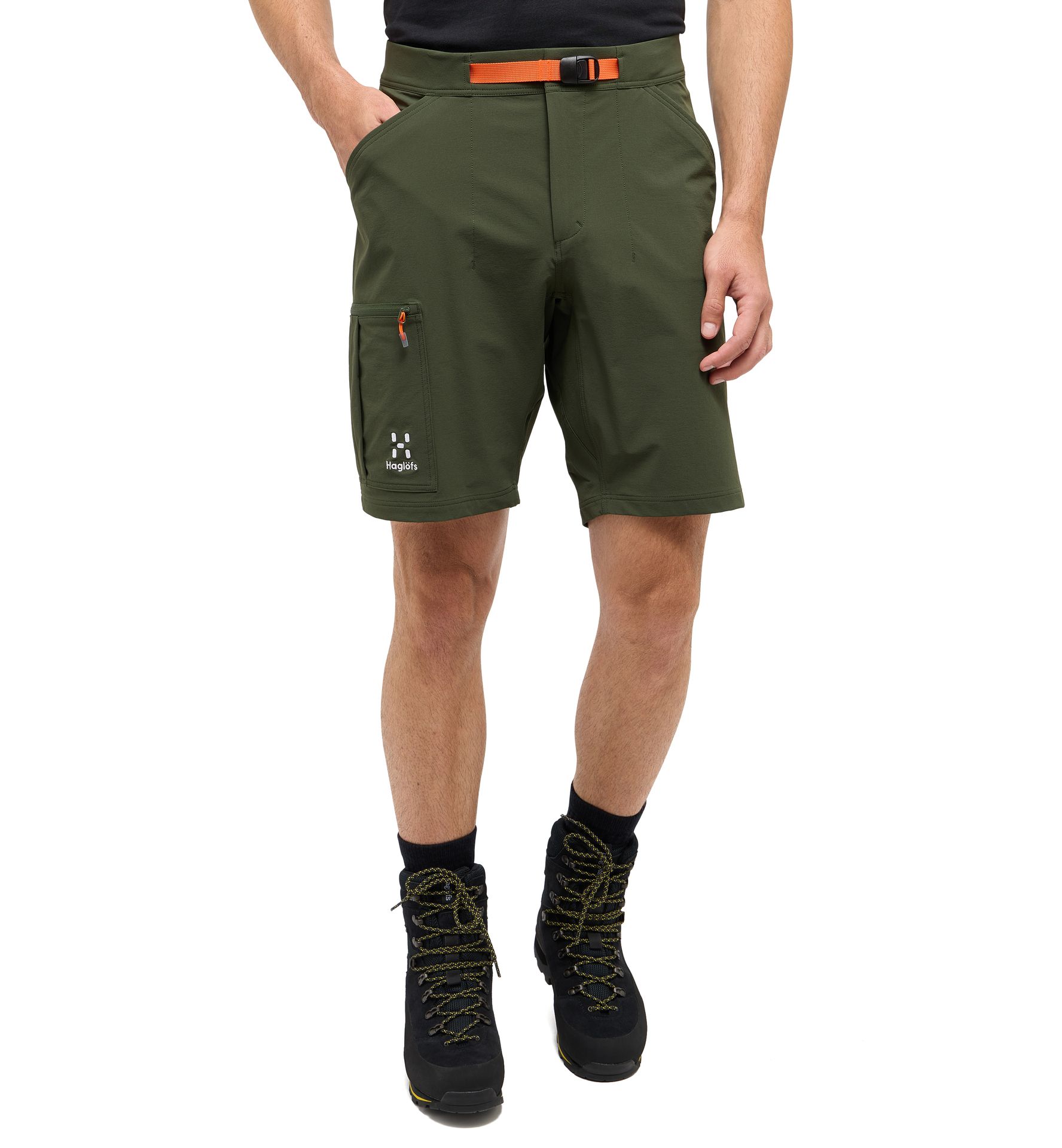 Lizard Softshell Shorts Men Seaweed Green