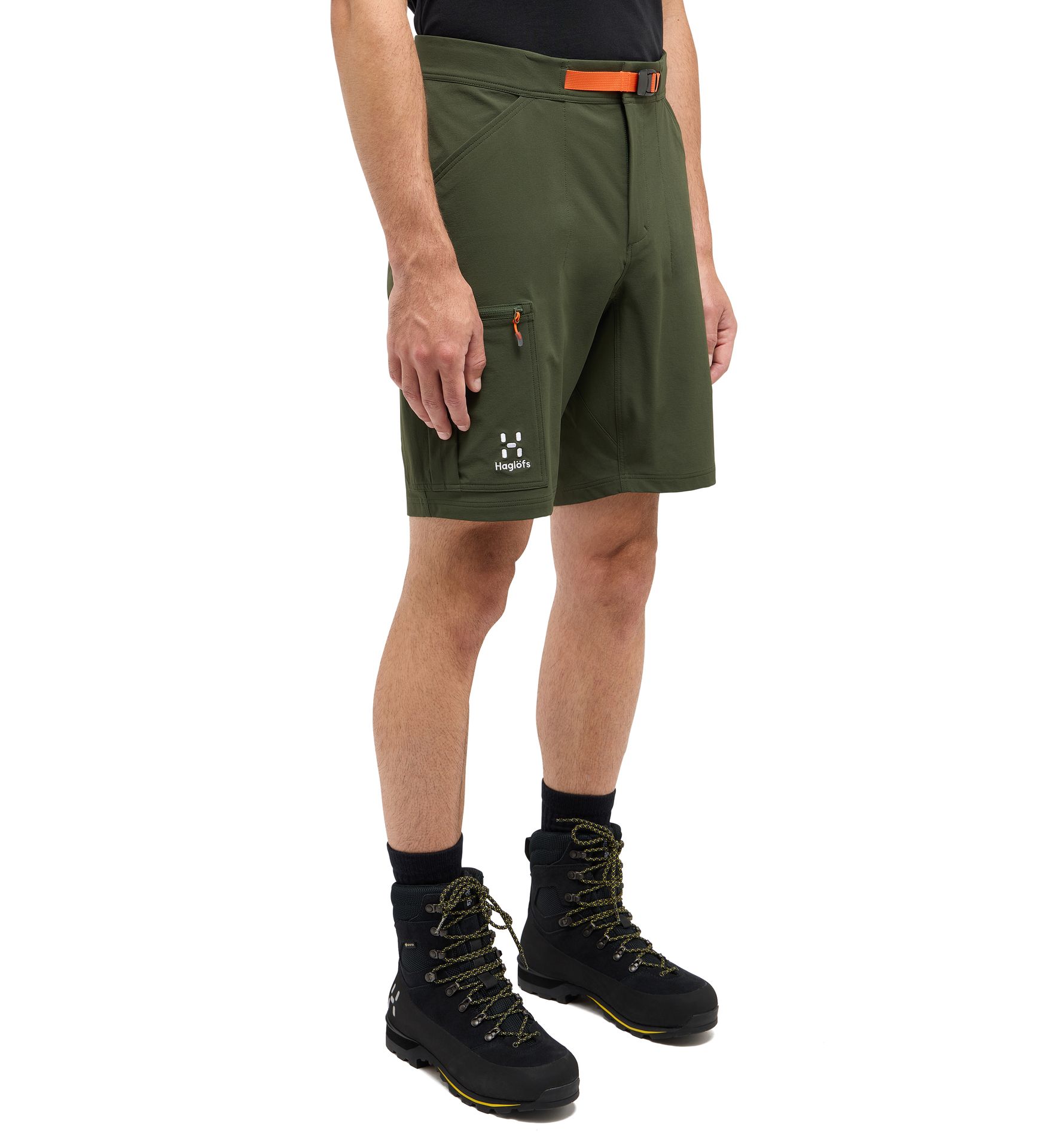 Lizard Softshell Shorts Men Seaweed Green