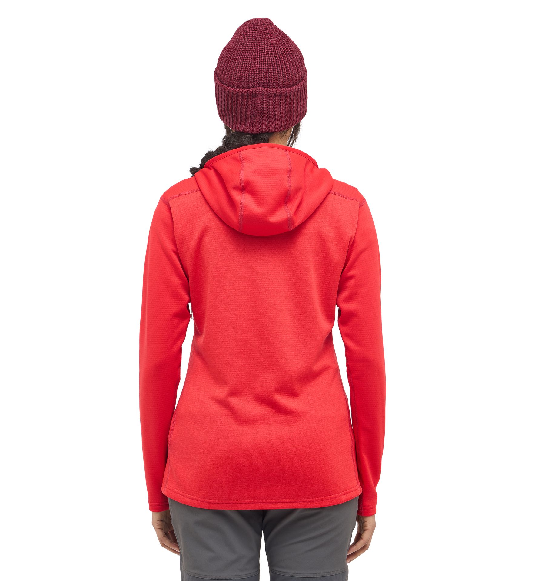 ROC Flash Mid Hood Women Bright Red