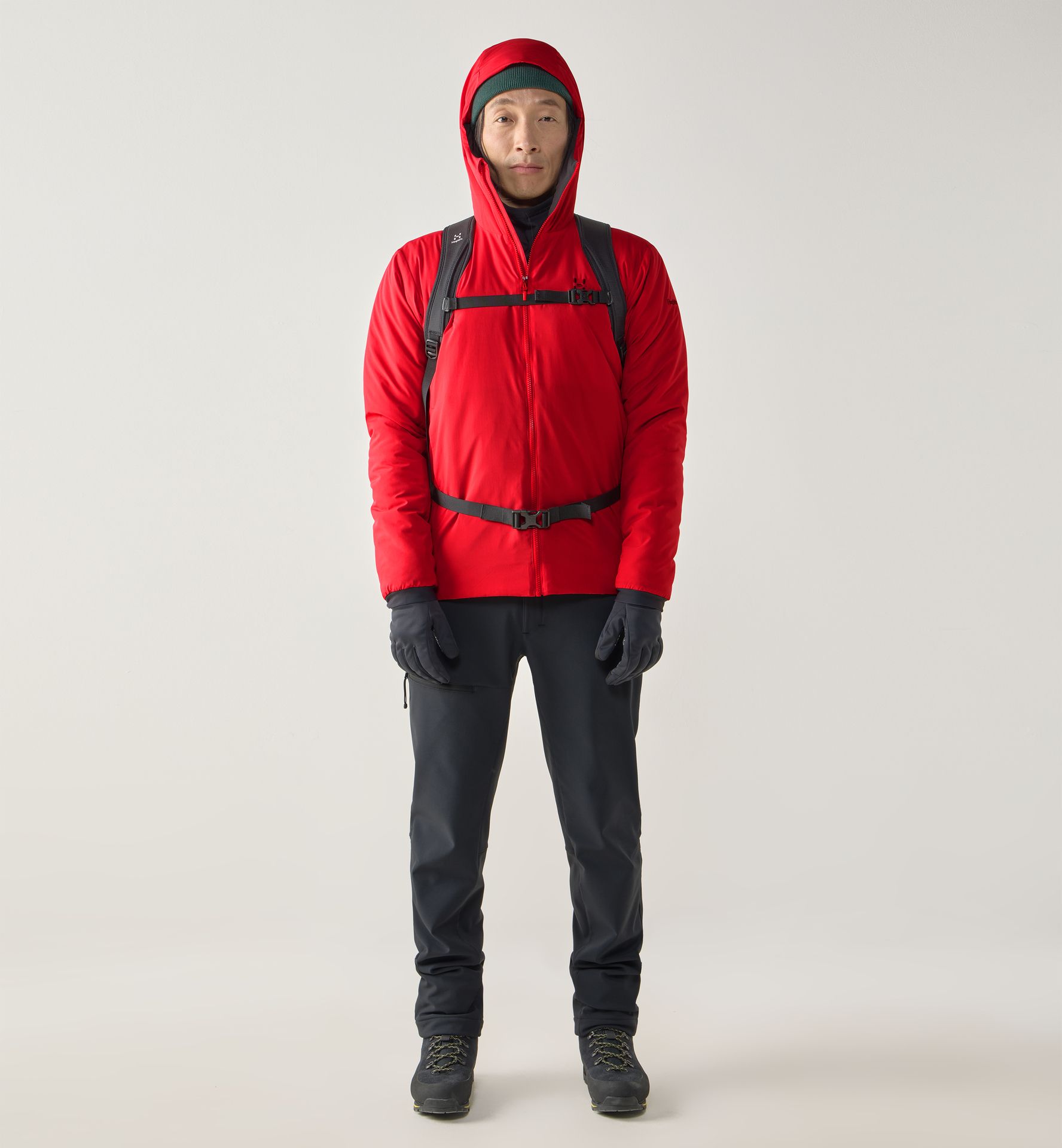 Mimic Alert Hood Men Bright Red
