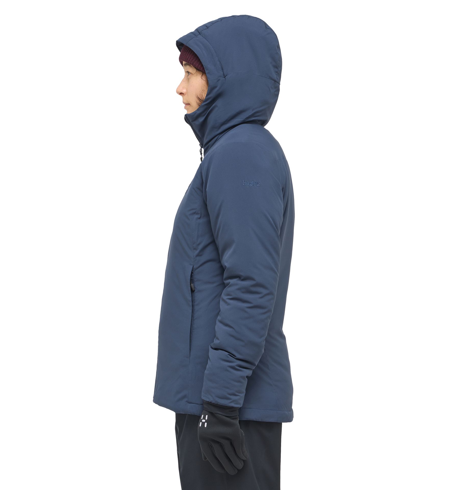 Mimic Alert Hood Women Tarn Blue