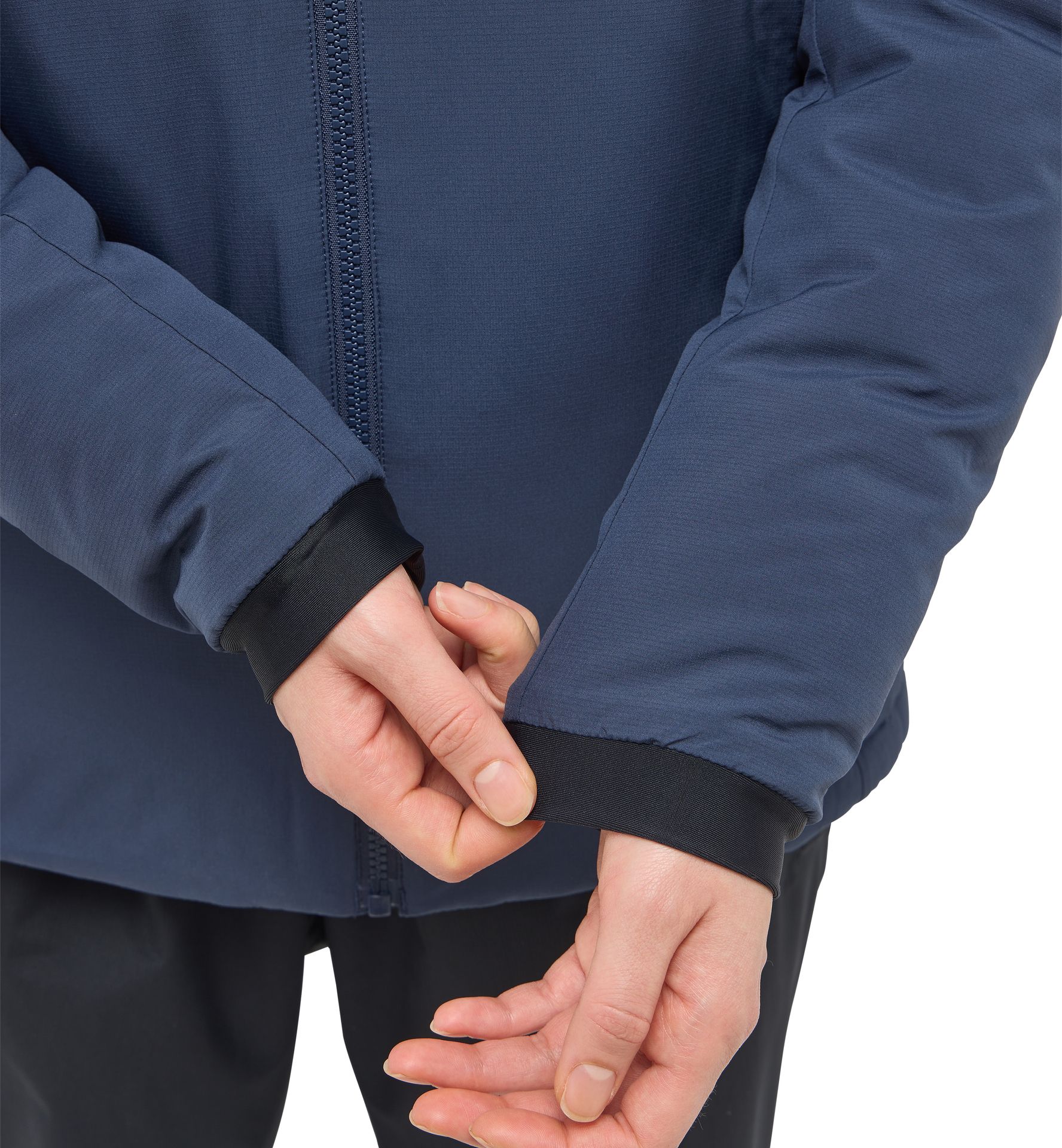 Mimic Alert Hood Women Tarn Blue