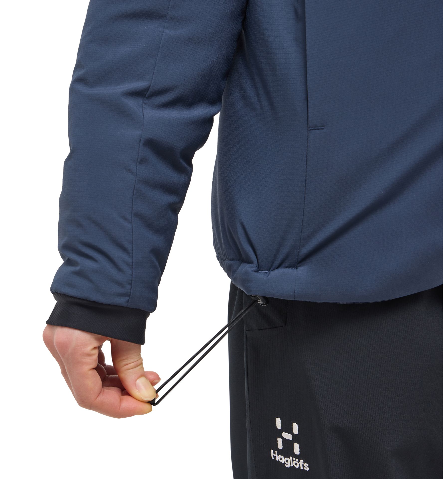 Mimic Alert Hood Women Tarn Blue