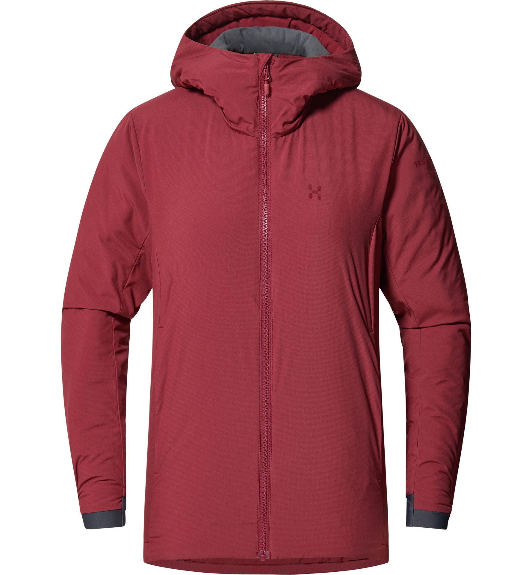 Mimic Alert Hood Women Carmine Red