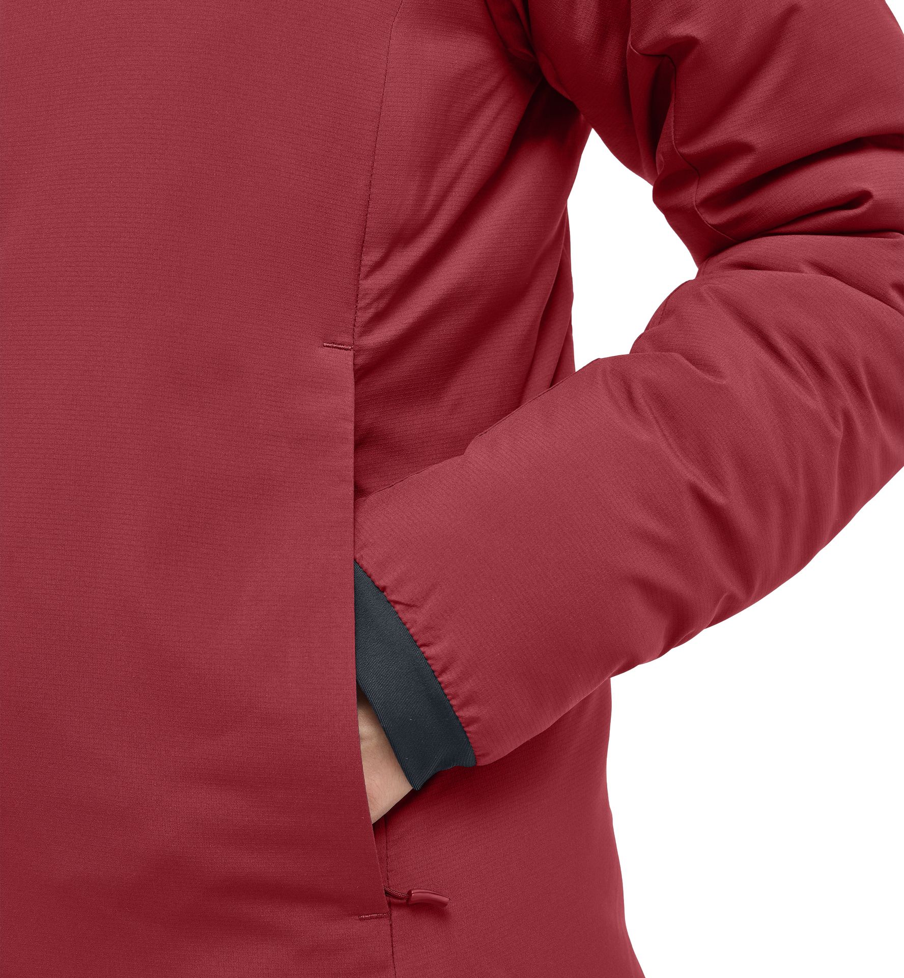 Mimic Alert Hood Women Carmine Red