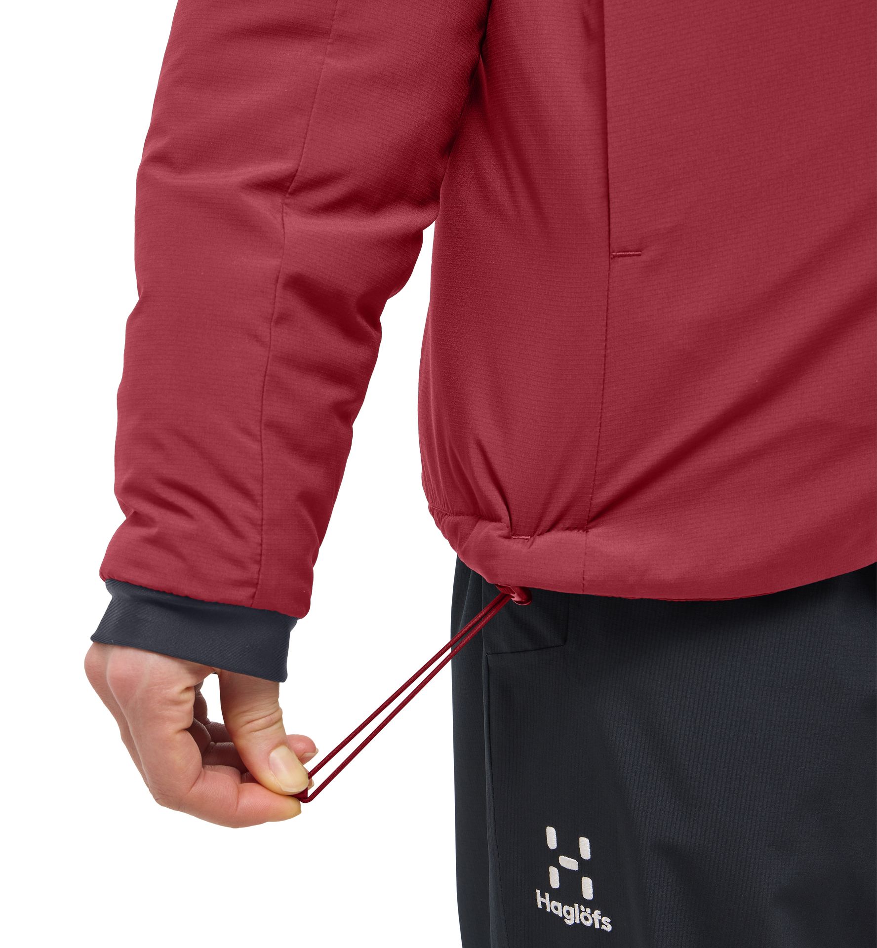 Mimic Alert Hood Women Carmine Red