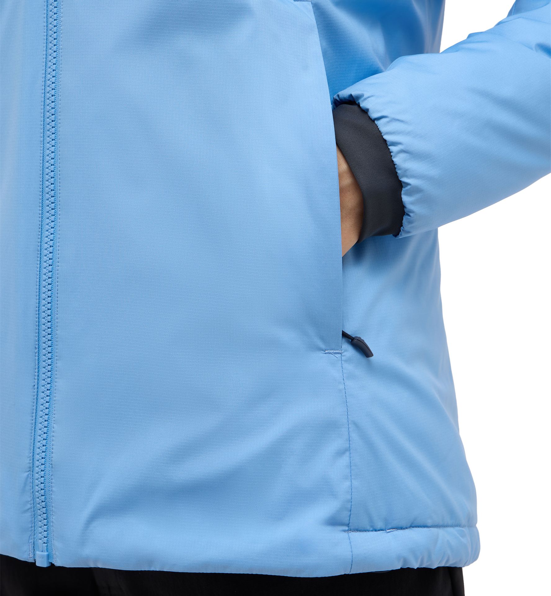 Mimic Alert Hood Women Sky Blue