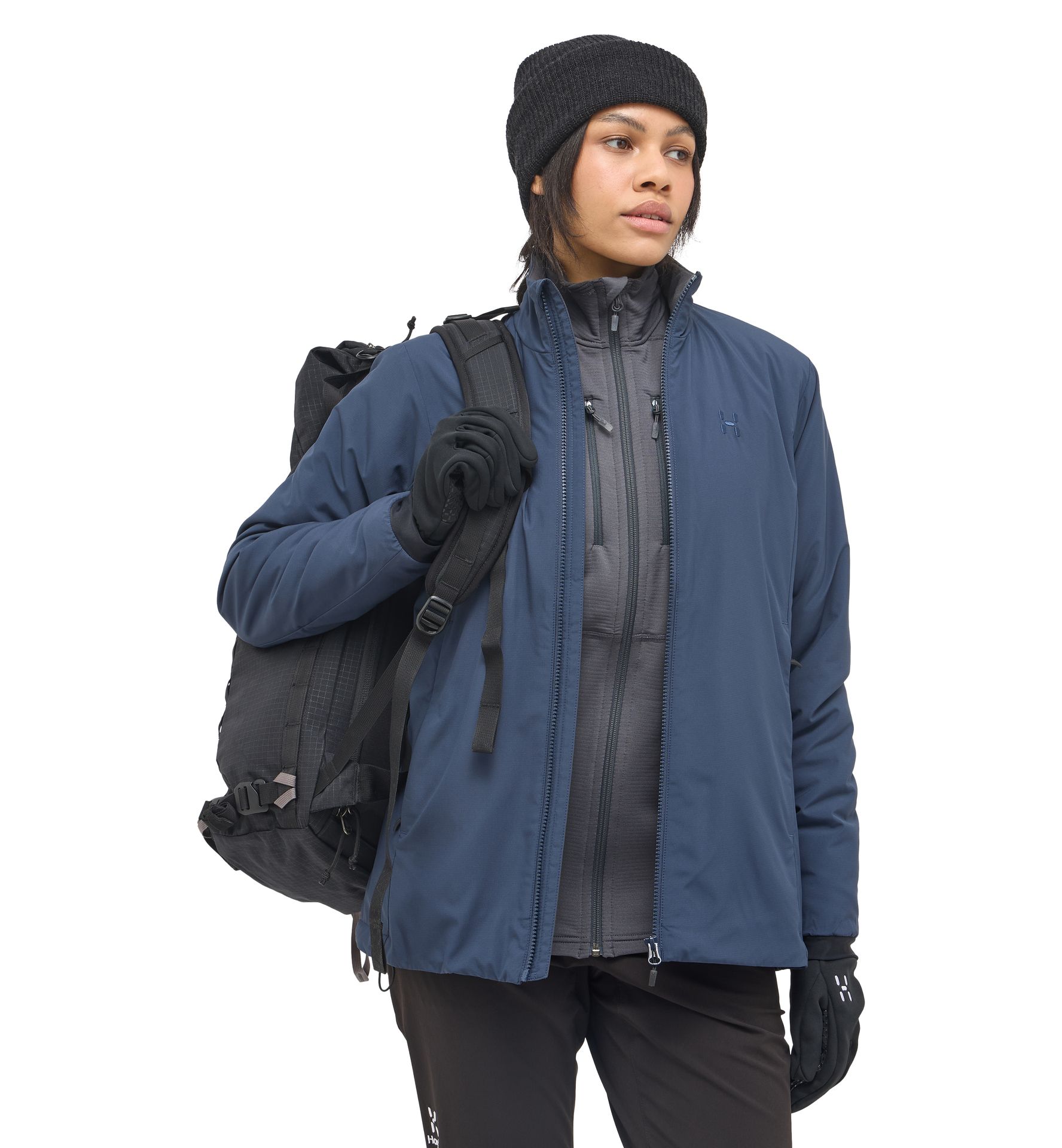 Mimic Alert Jacket Women Tarn Blue