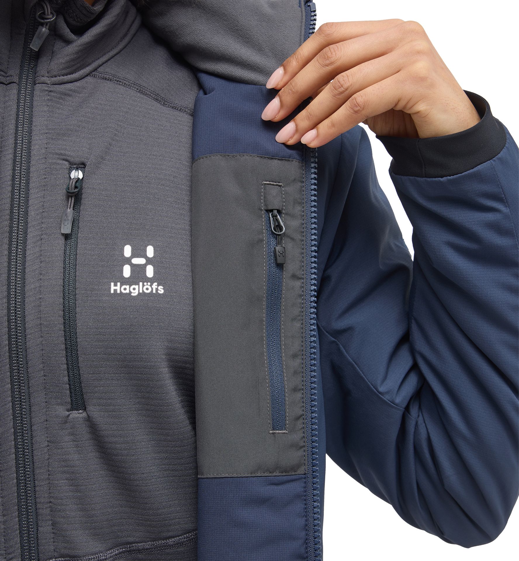 Mimic Alert Jacket Women Tarn Blue