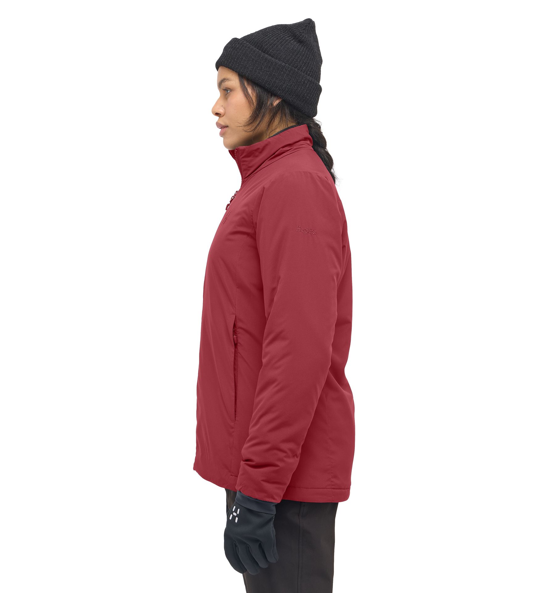 Mimic Alert Jacket Women Carmine Red