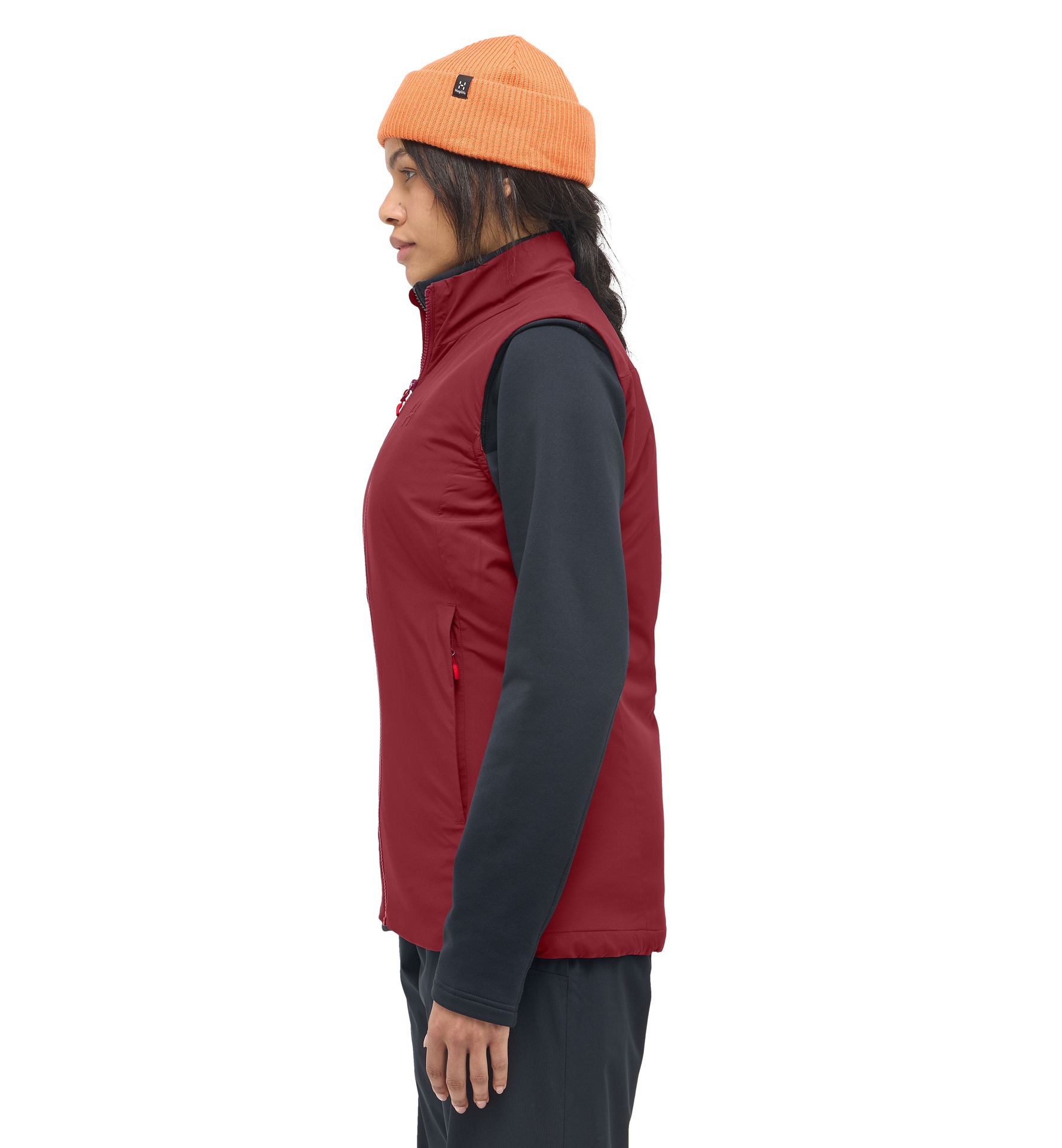 Mimic Alert Vest Women Carmine Red