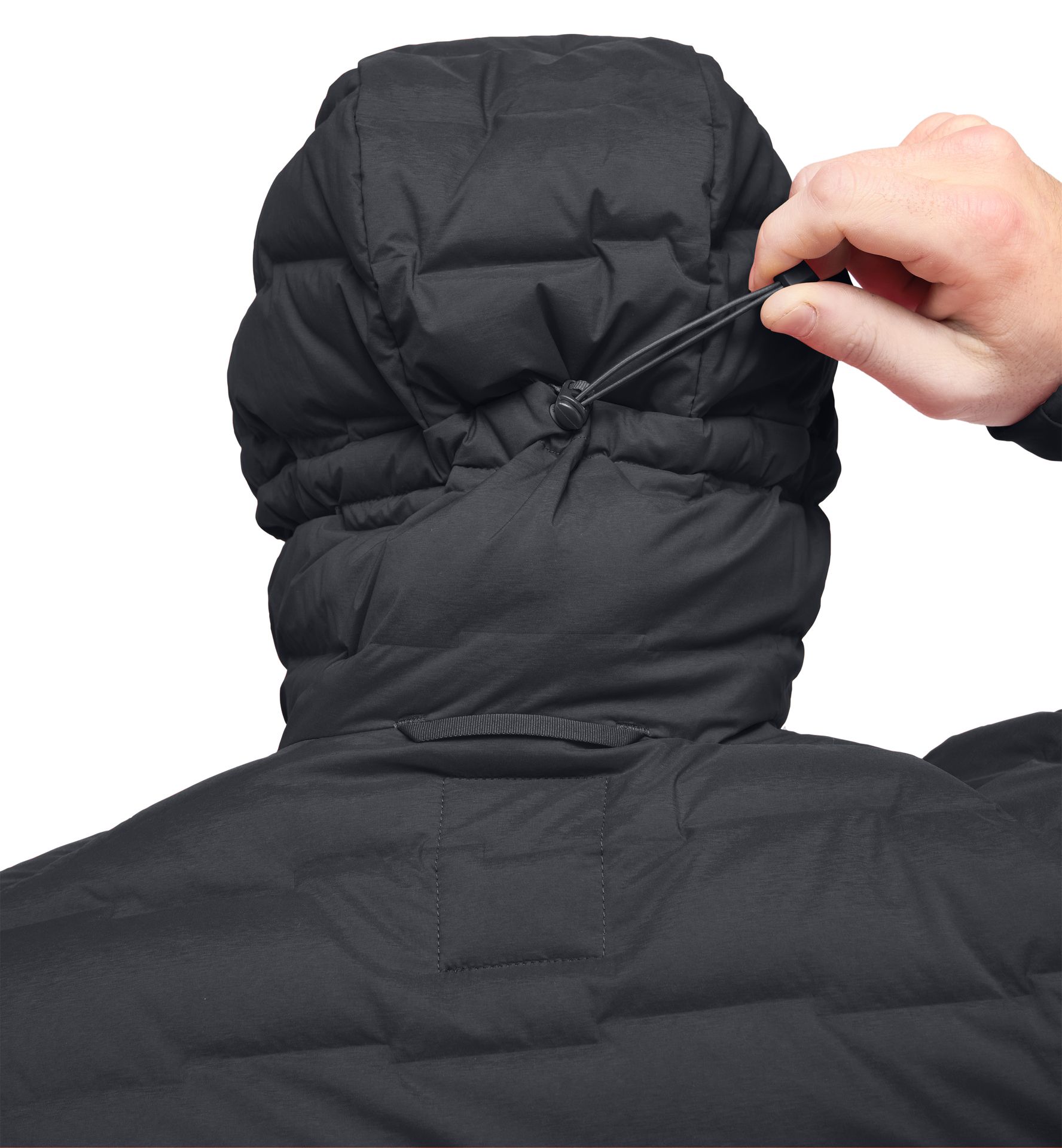 Spitz Down Hood Men True Black