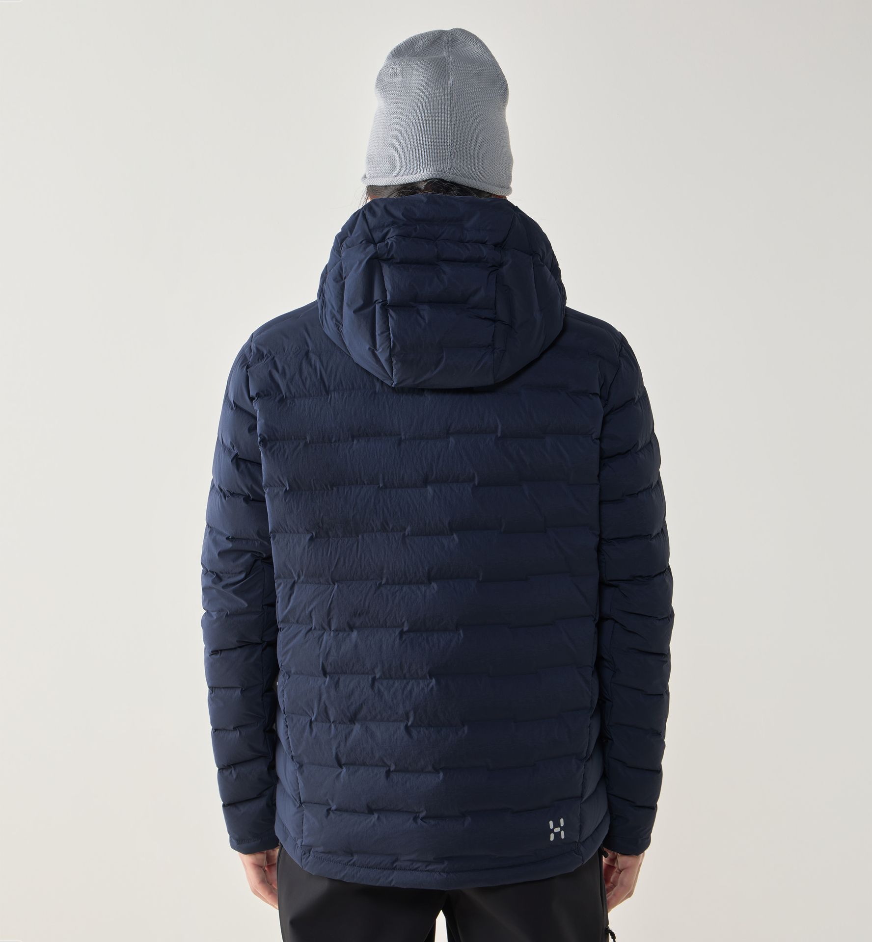 Spitz Down Hood Men Tarn Blue