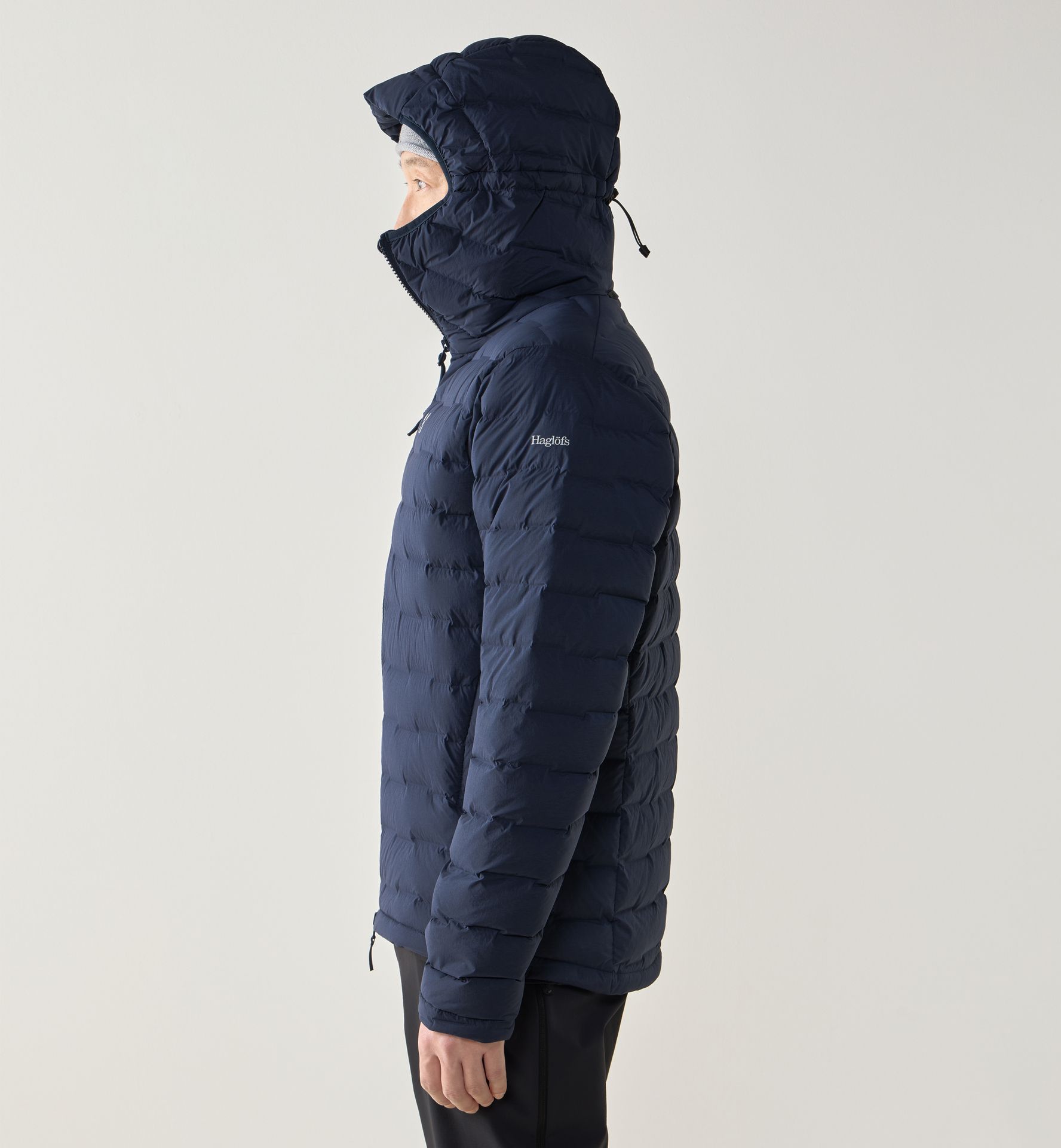 Spitz Down Hood Men Tarn Blue