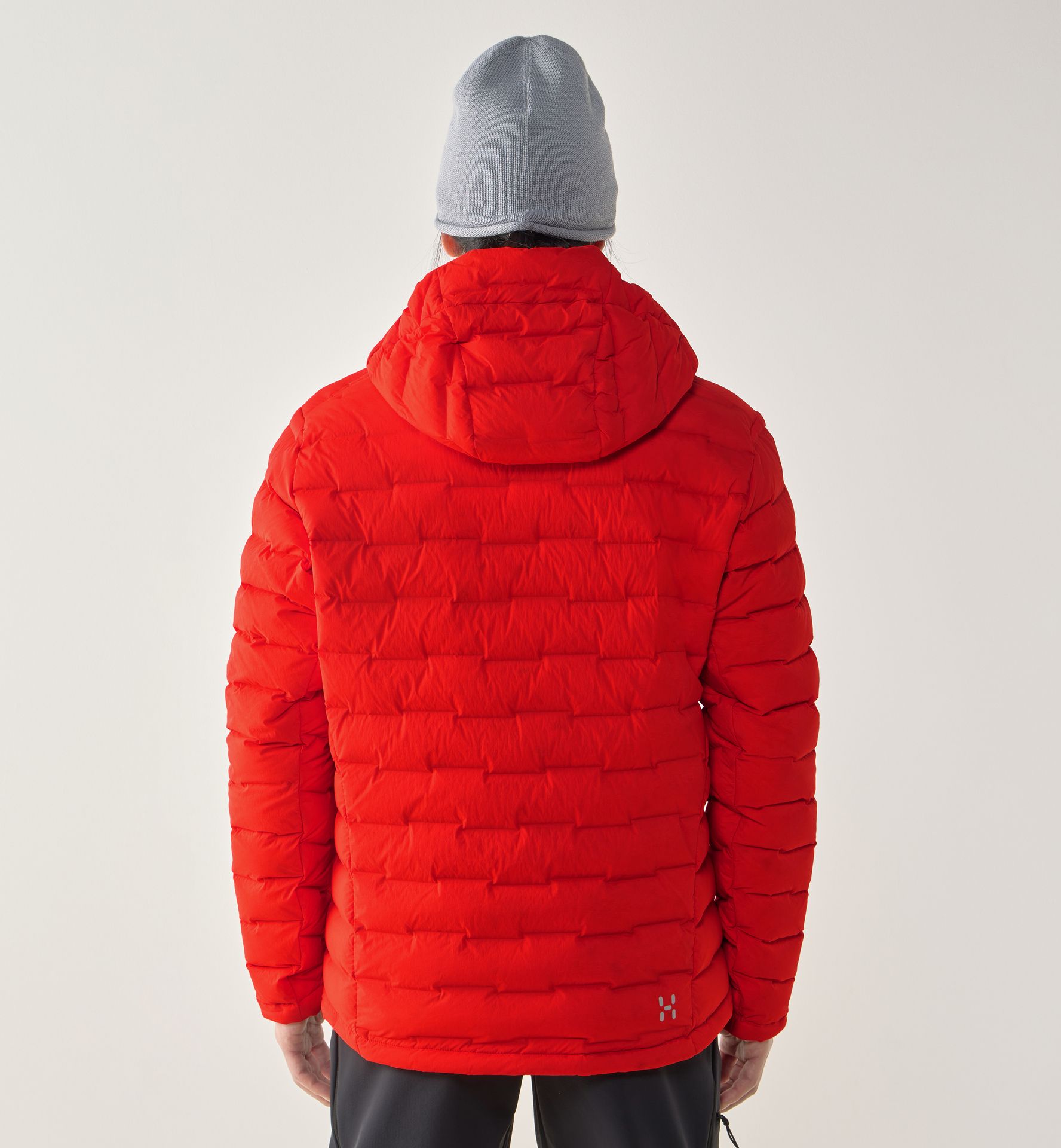 Spitz Down Hood Men Tech Red