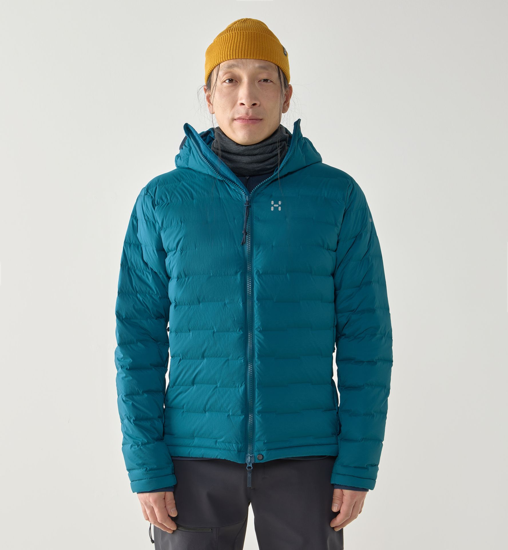 Spitz Down Hood Men Deep Teal