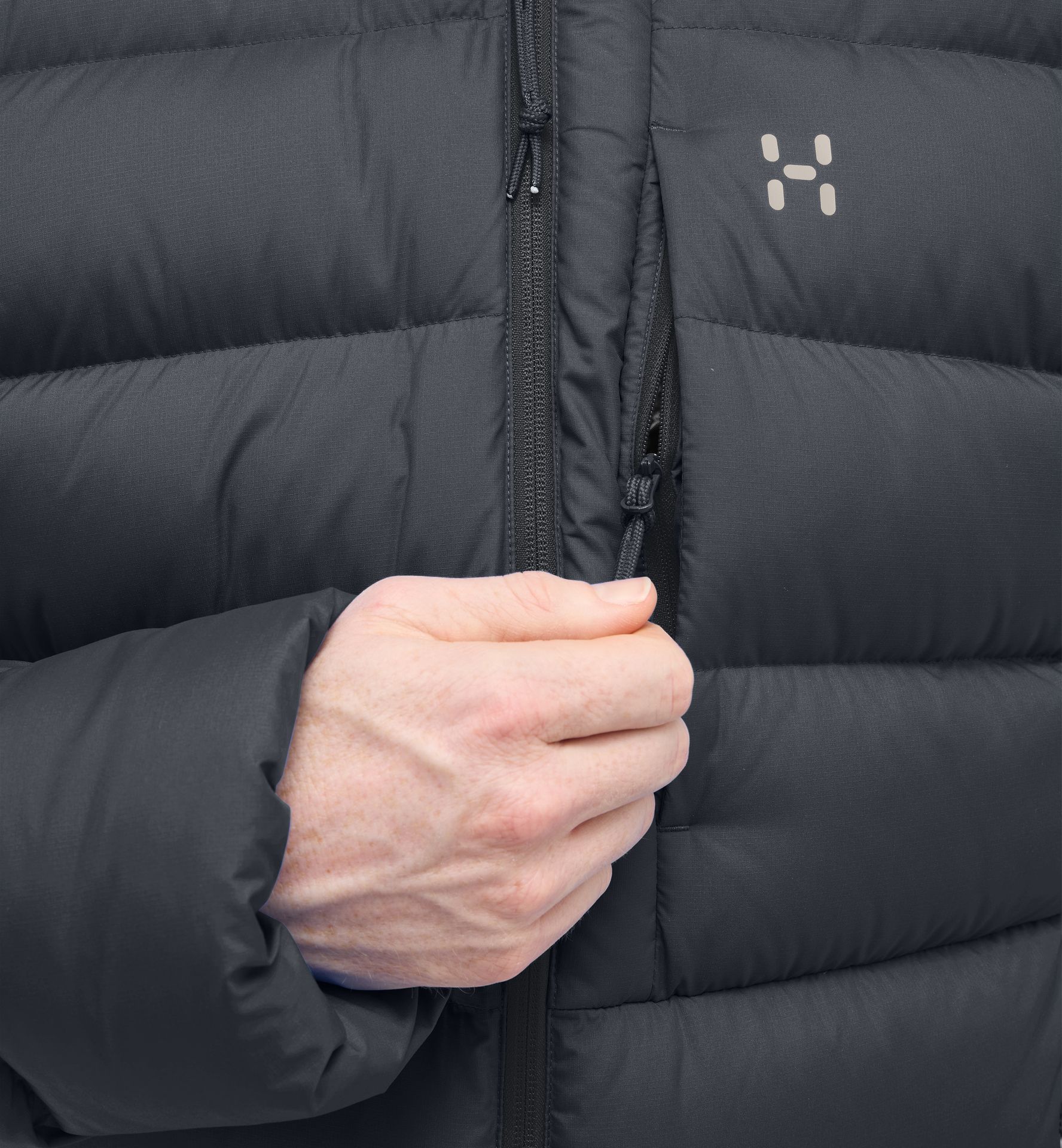 Rosson Down Hood Men True Black