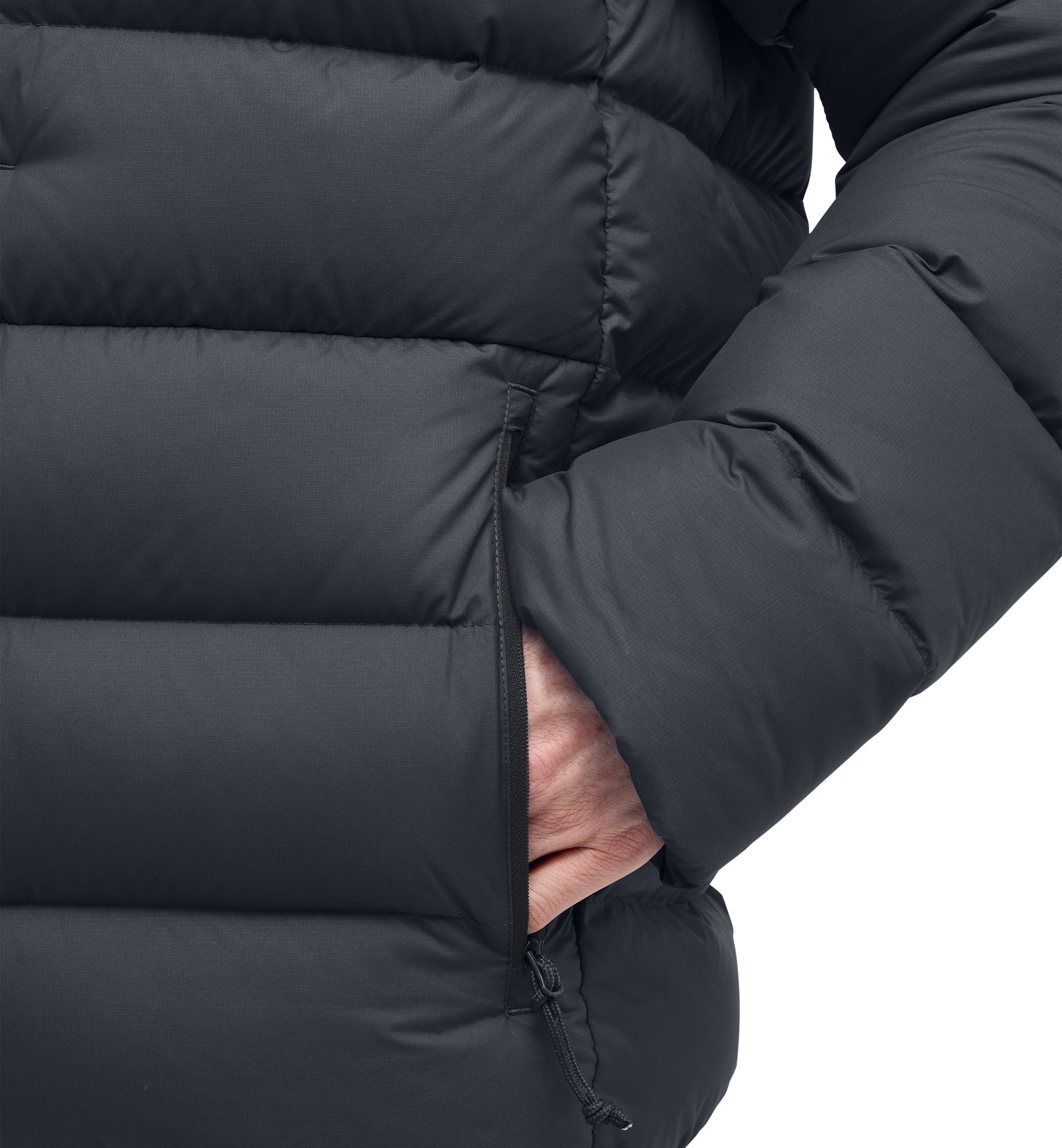 Rosson Down Hood Men True Black