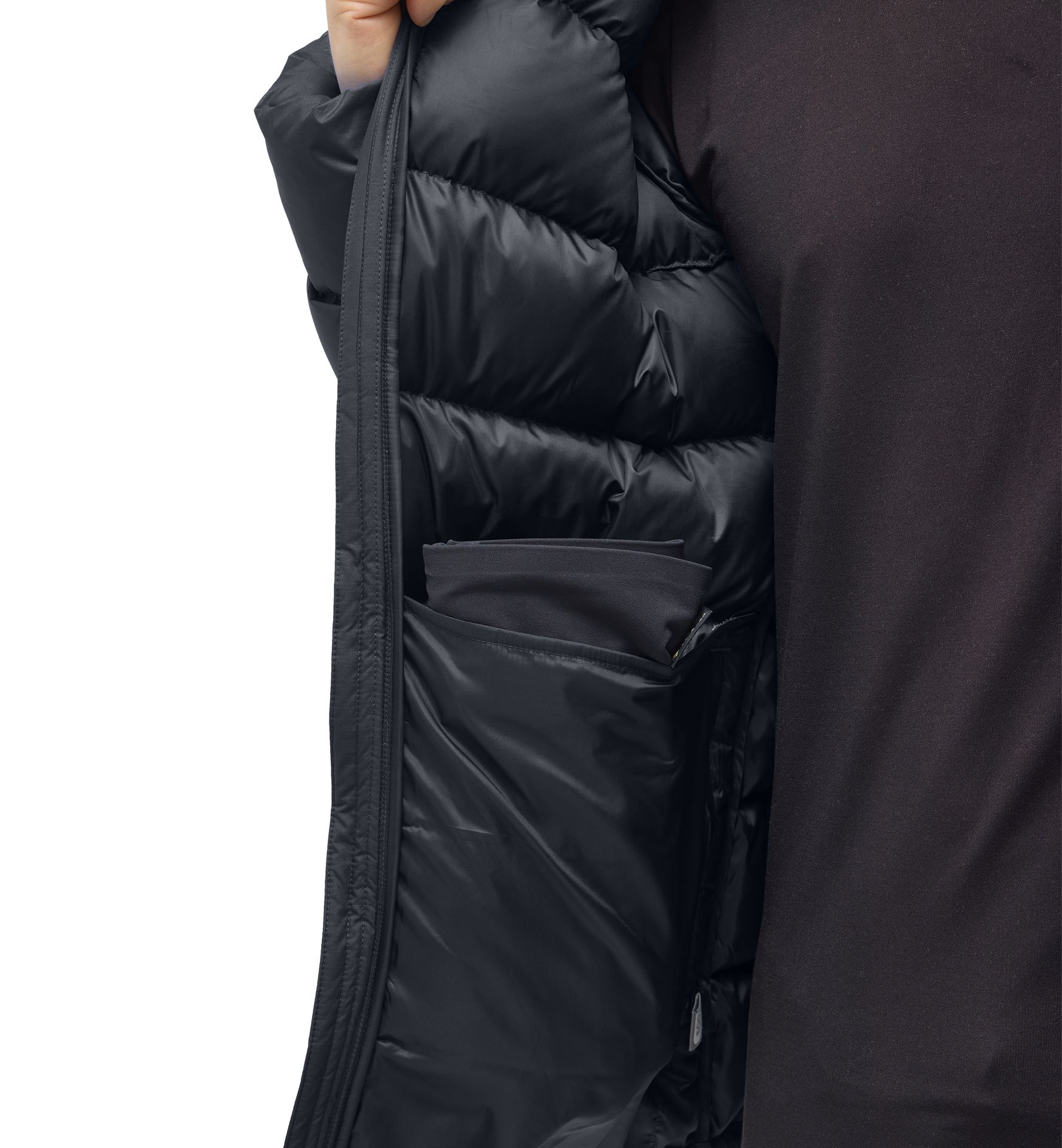 Rosson Down Hood Men True Black