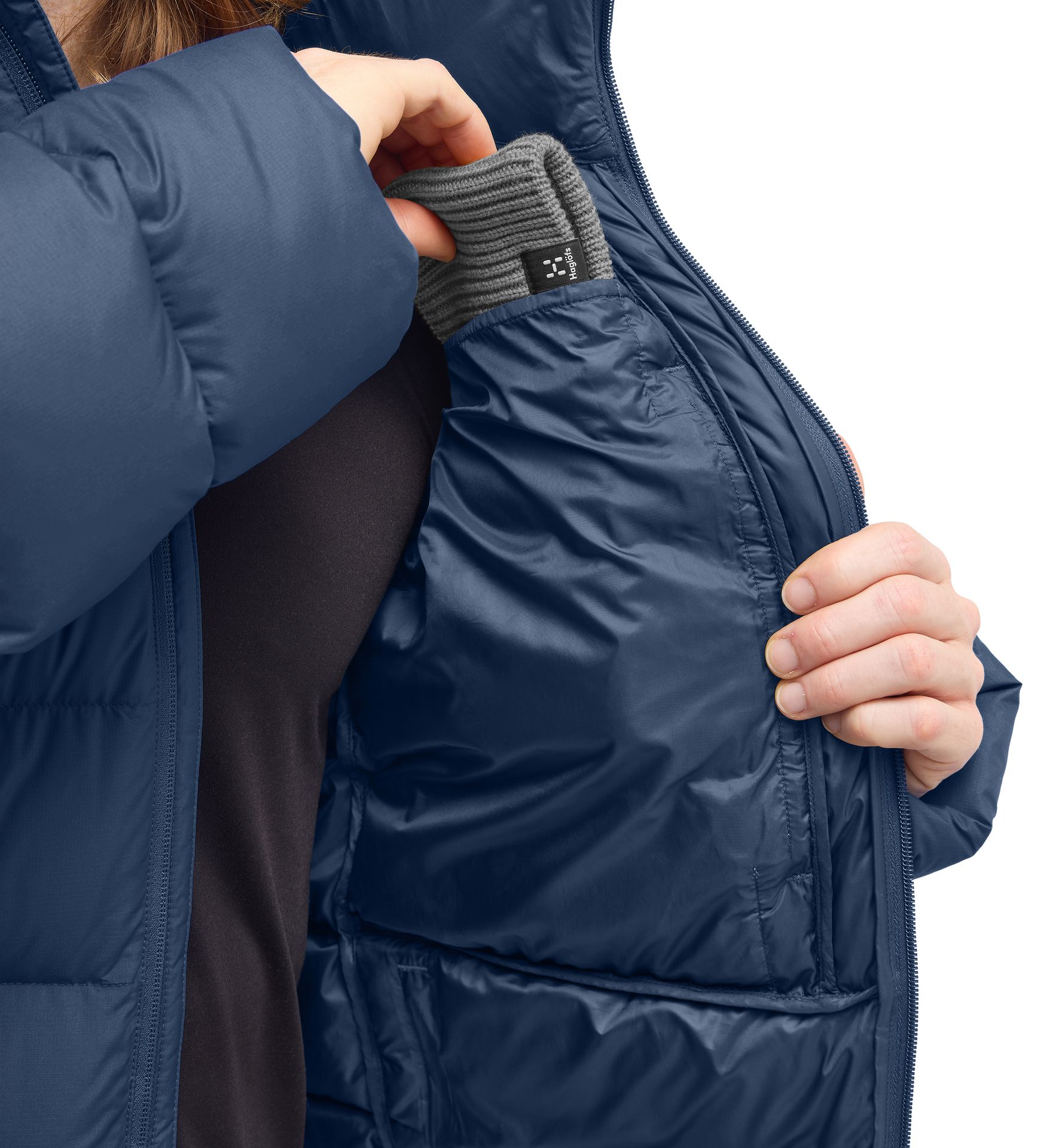 Rosson Down Hood Men Tarn Blue