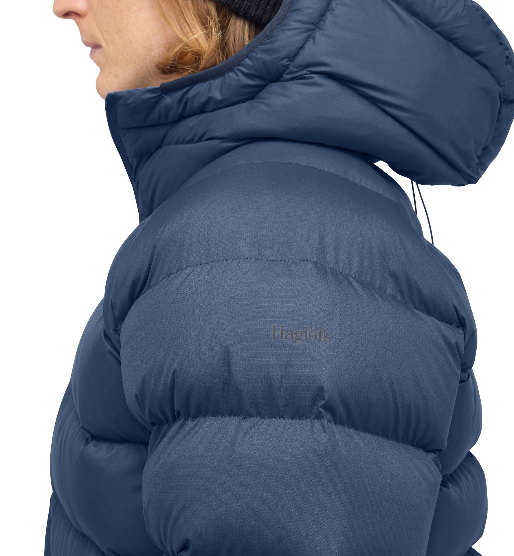 Rosson Down Hood Men Tarn Blue