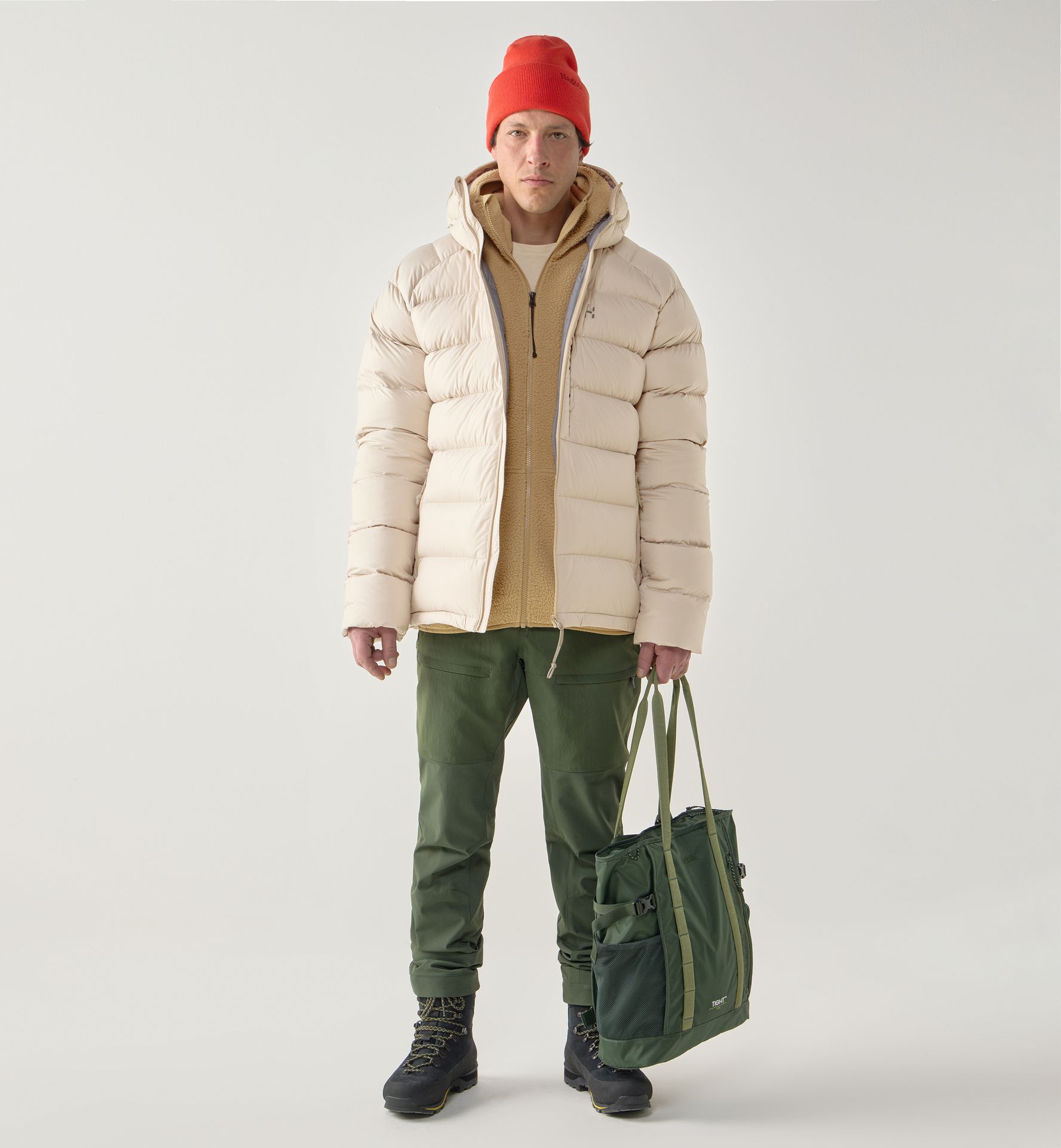 Rosson Down Hood Men Chalk Beige