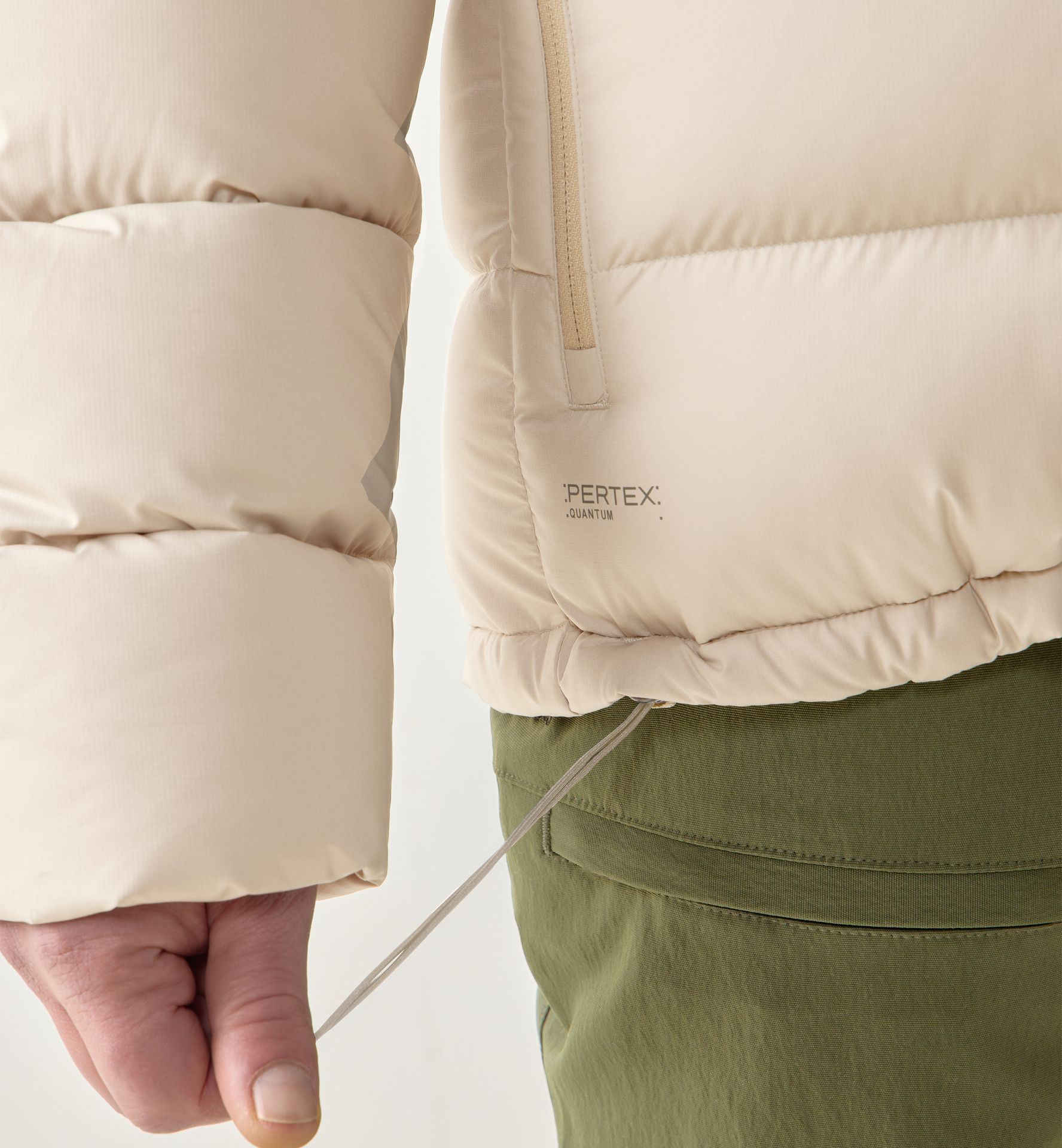 Rosson Down Hood Men Chalk Beige