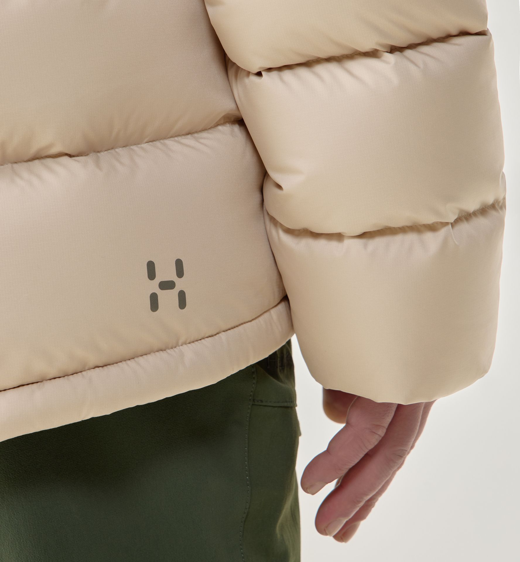 Rosson Down Hood Men Chalk Beige